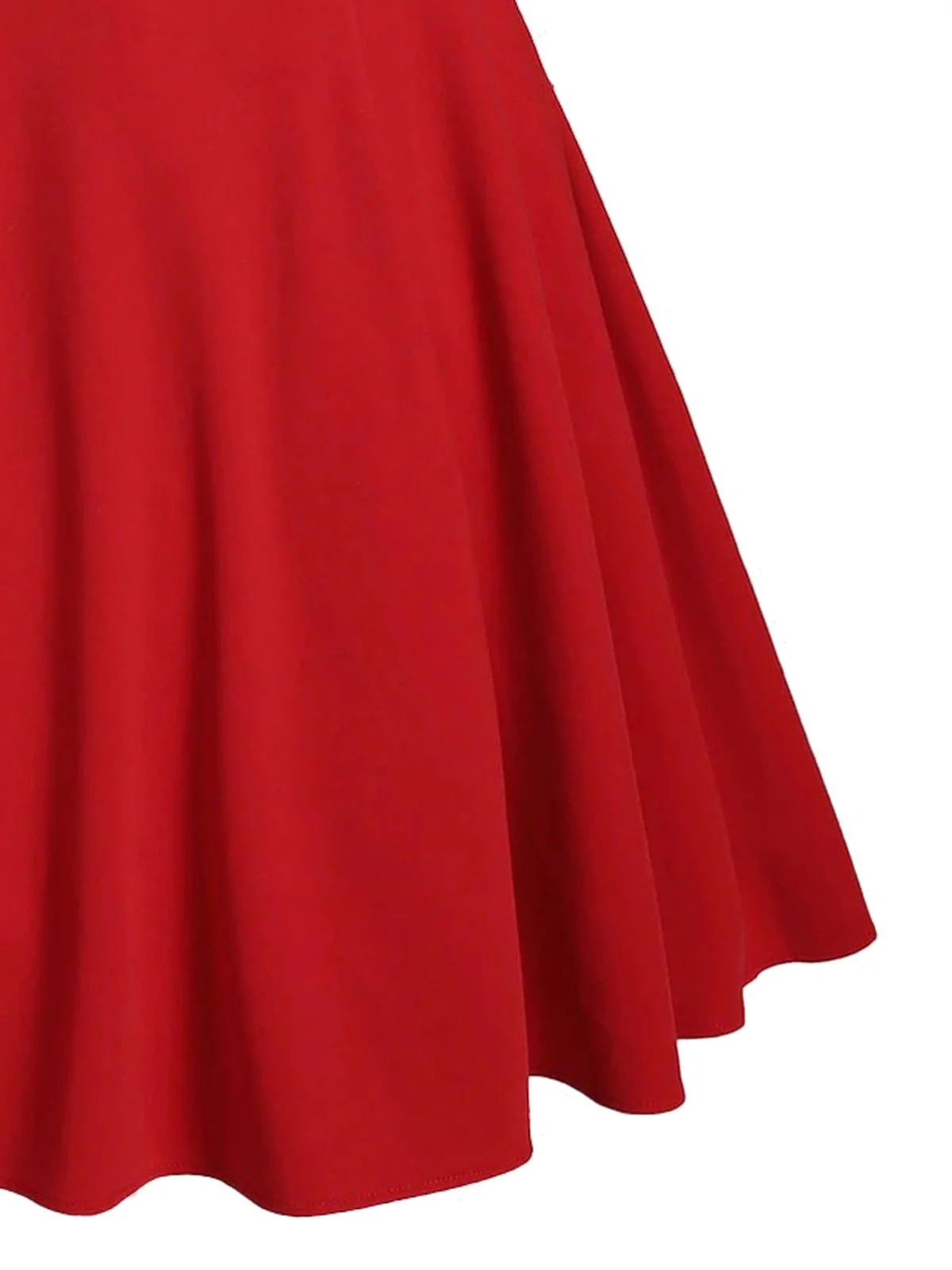 1950s Bow Cold Shoulder Swing Dress - Image 12