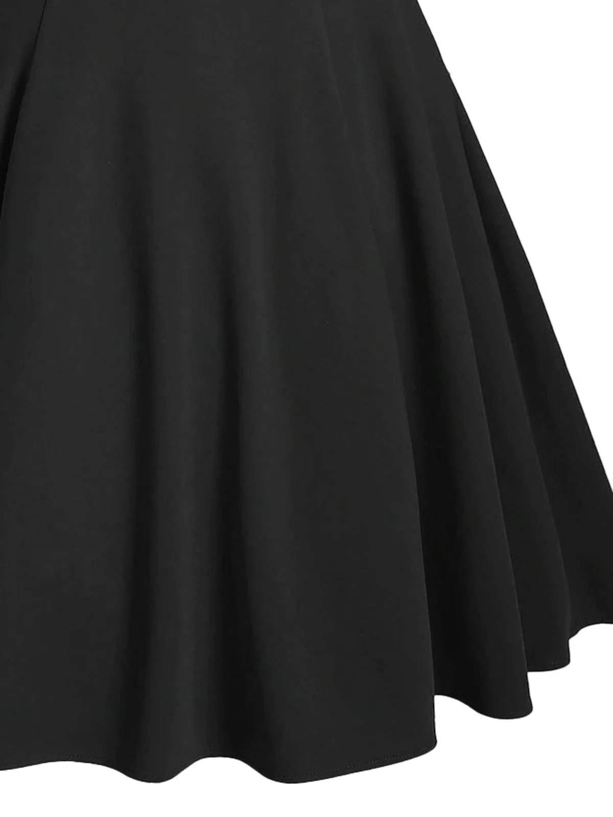 1950s Bow Cold Shoulder Swing Dress - Image 4