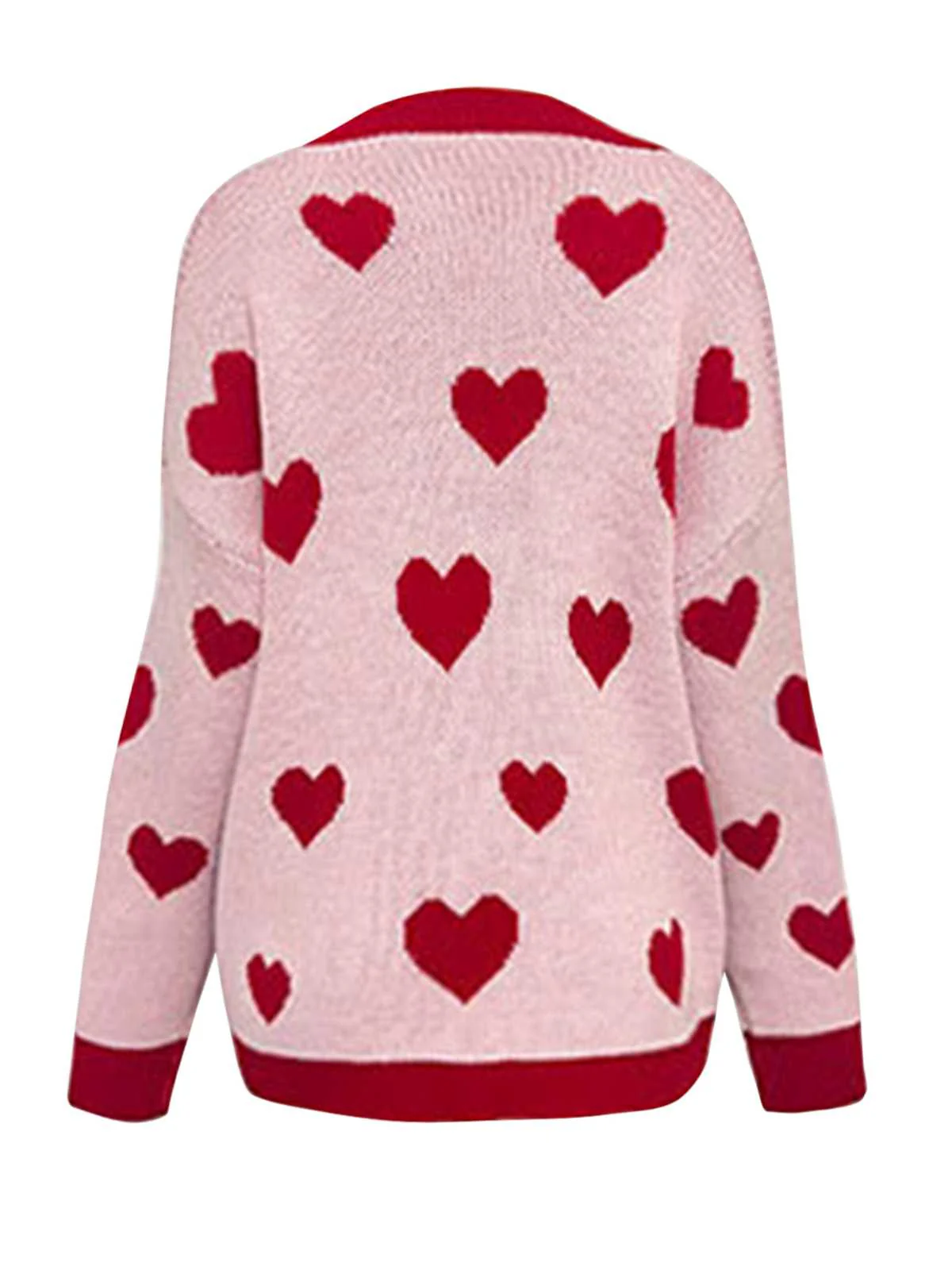 1950s Button Heart Dot Knitted Cardigan - Image 6