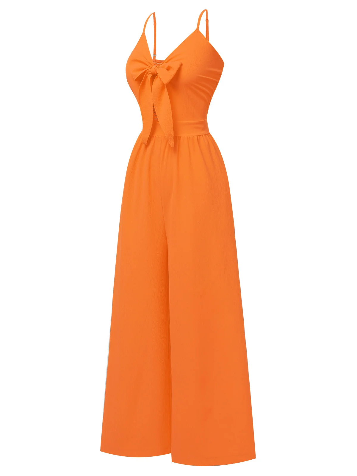 1950s Chest Bow Spaghetti Strap Jumpsuit - Image 10