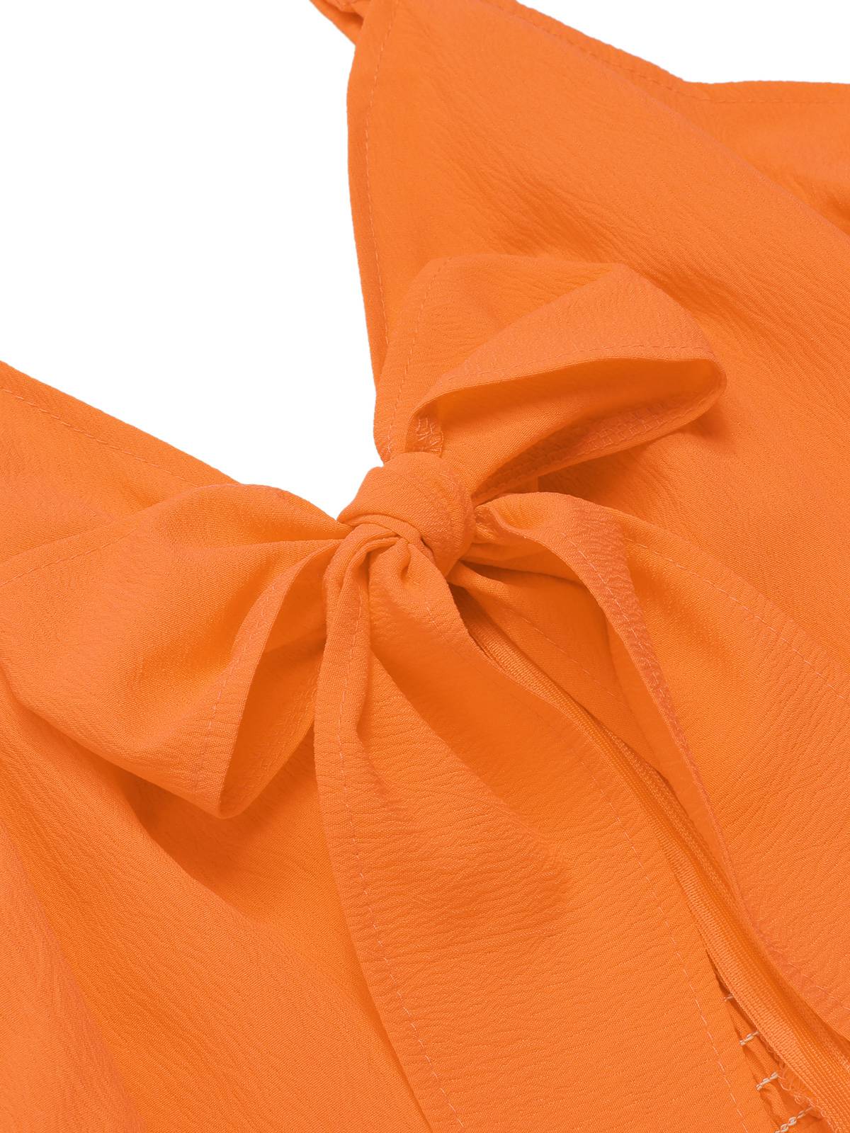 1950s Chest Bow Spaghetti Strap Jumpsuit - Image 12