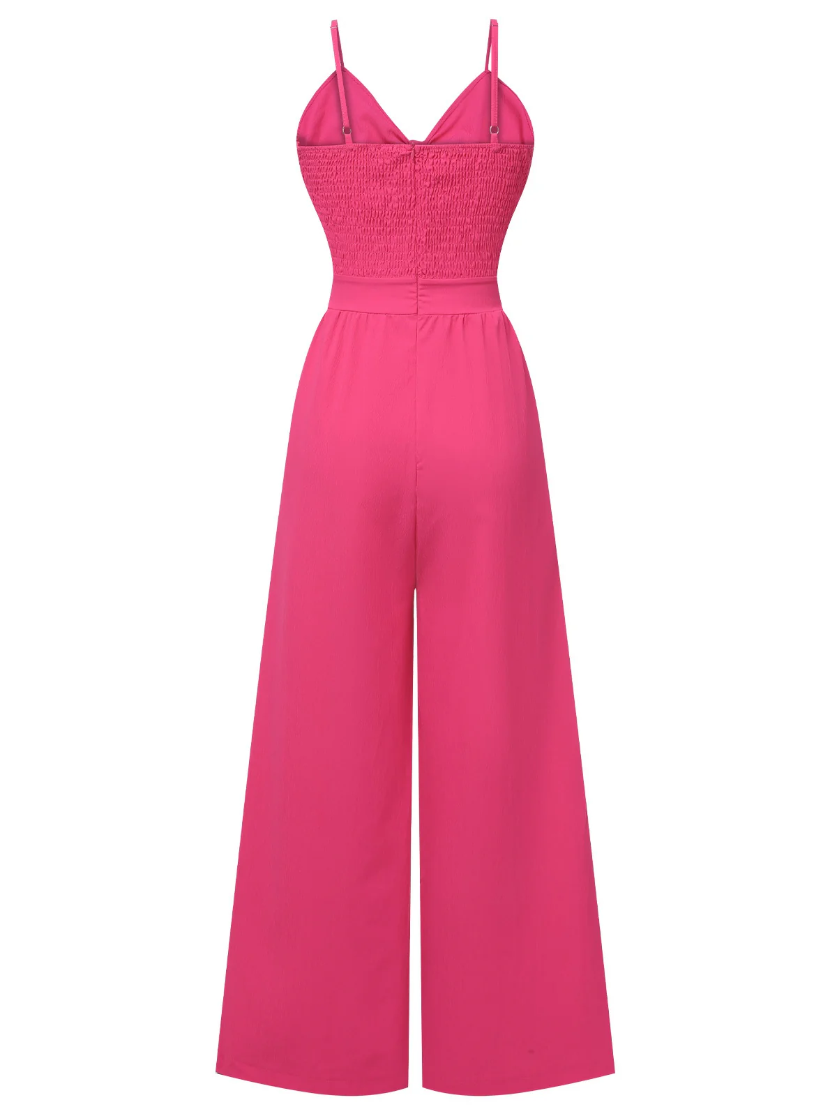 1950s Chest Bow Spaghetti Strap Jumpsuit - Image 3
