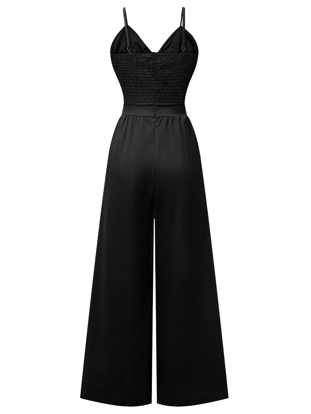 1950s Chest Bow Spaghetti Strap Jumpsuit - Image 7