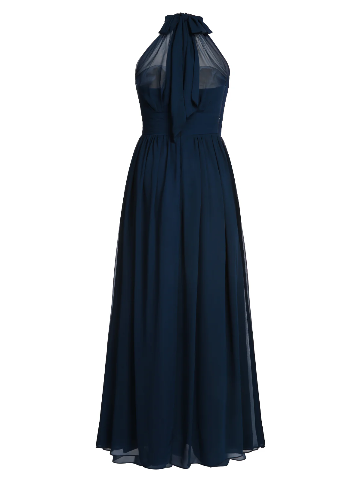 1950s Chiffon Sleeveless Solid Vintage Dress - Image 28