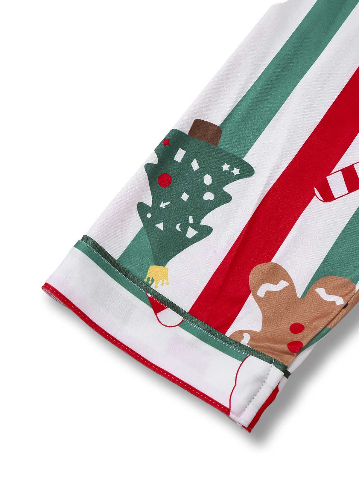 1950s Christmas Gingerbread Candy Cane Pajama Set - Image 5