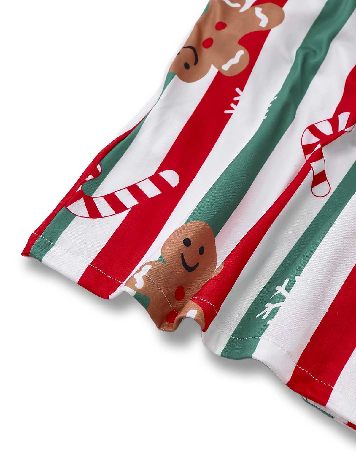 1950s Christmas Gingerbread Candy Cane Pajama Set - Image 6