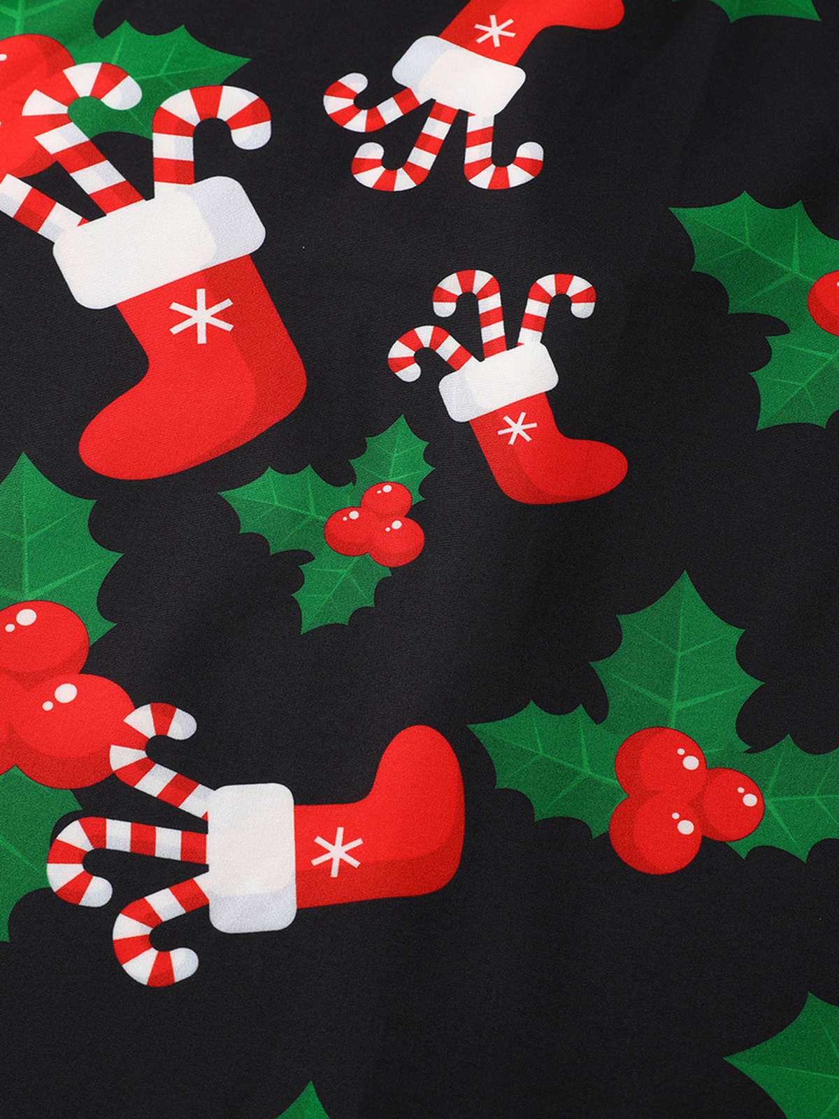 1950s Christmas Halter Belted Swing Dress - Image 4