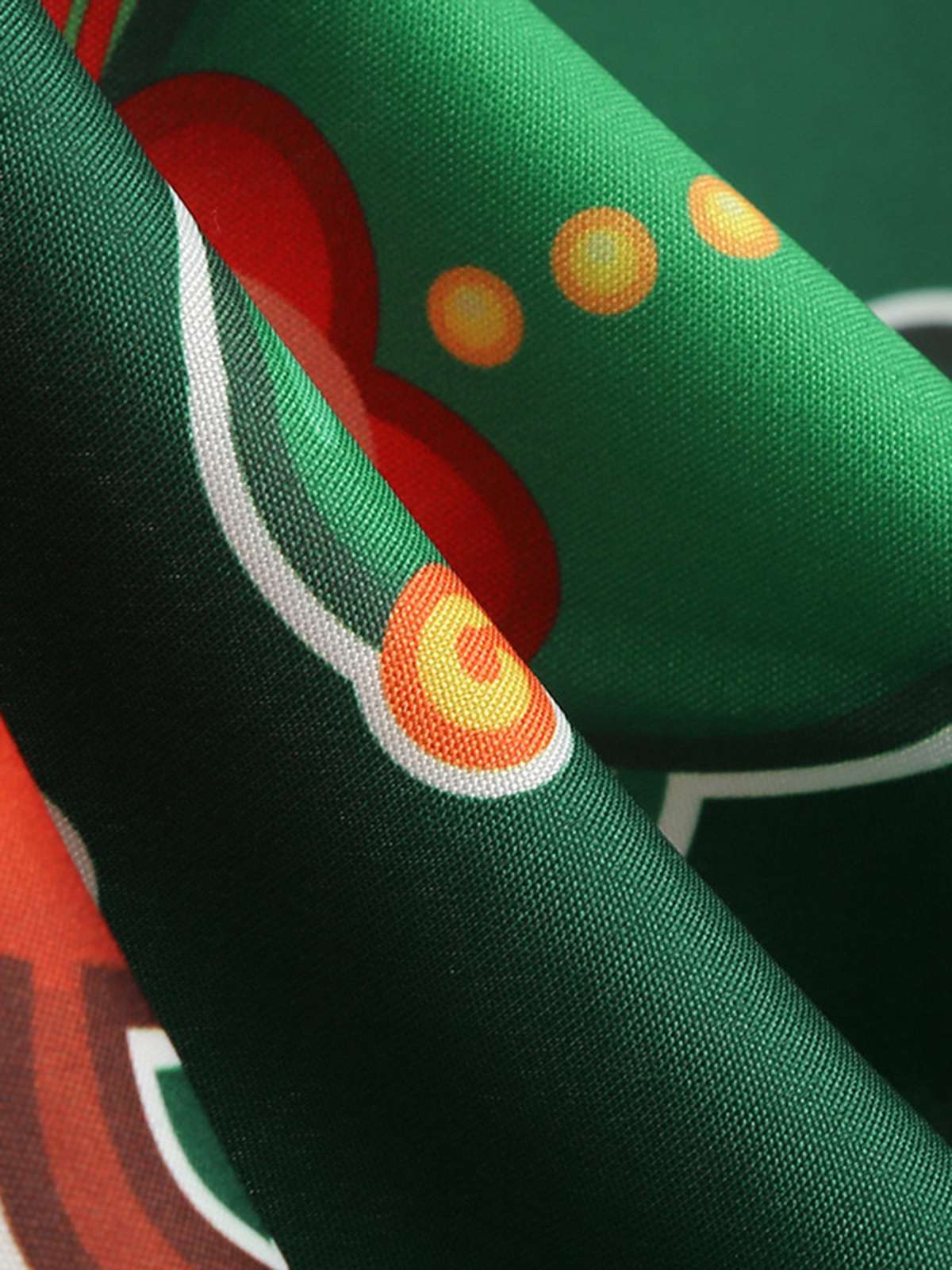 1950s Christmas Patchwork Long Sleeve Dress - Image 4