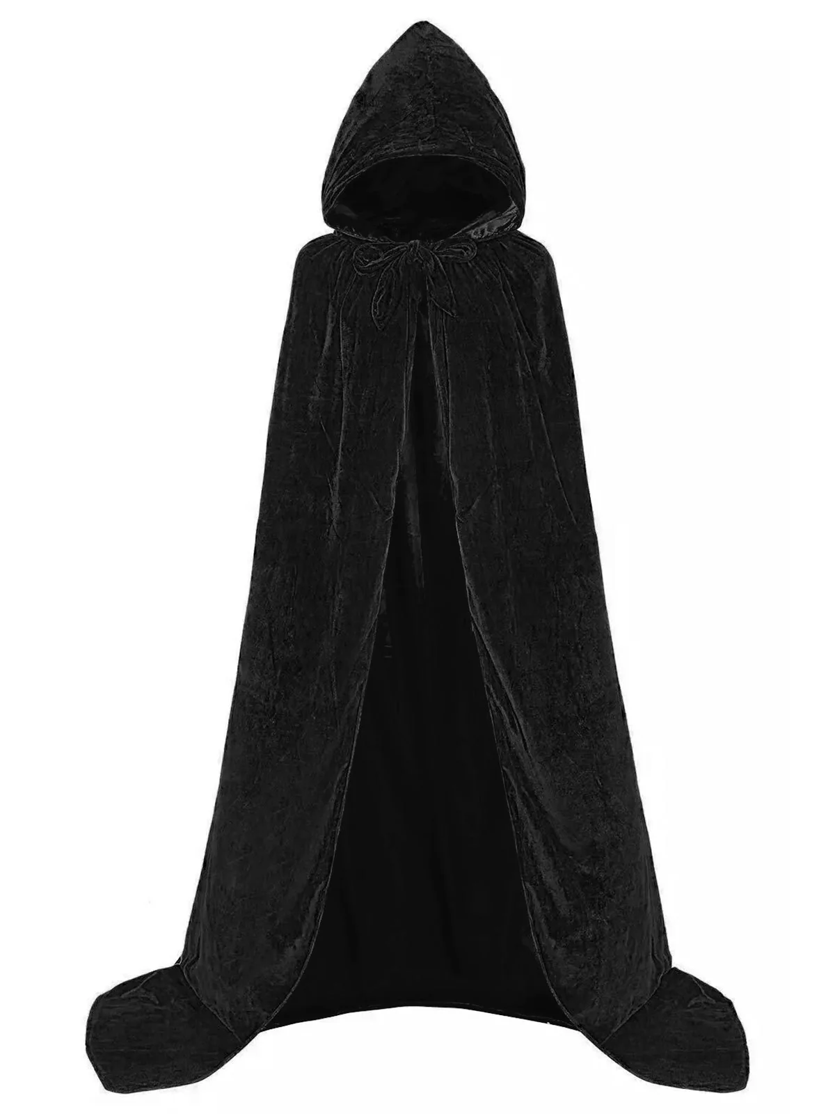 1950s Christmas Solid Long Hooded Cape - Image 4