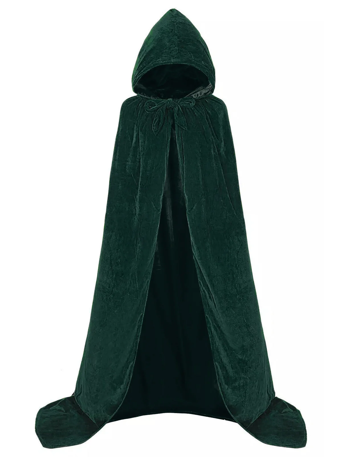 1950s Christmas Solid Long Hooded Cape - Image 5