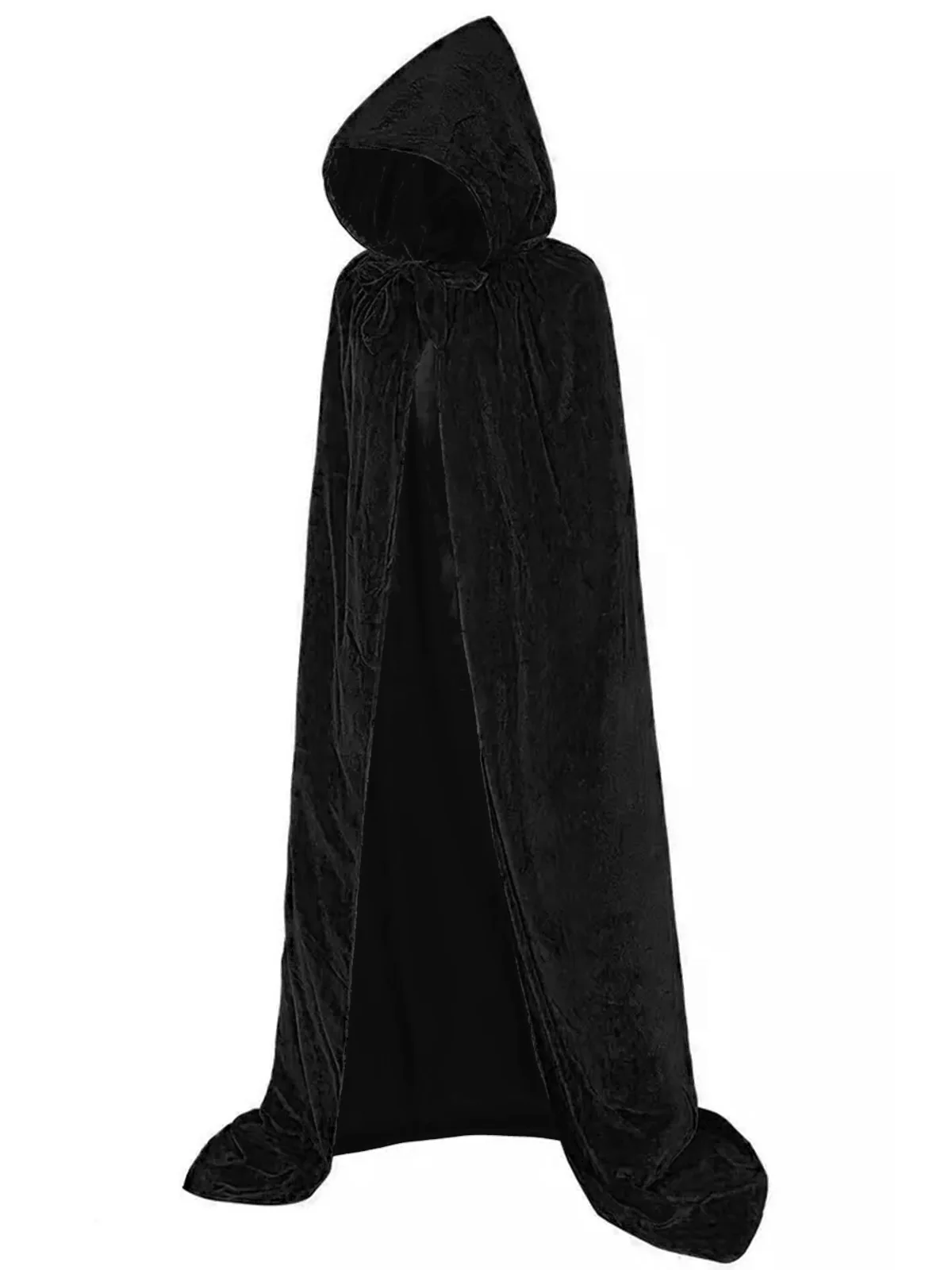 1950s Christmas Solid Long Hooded Cape - Image 2