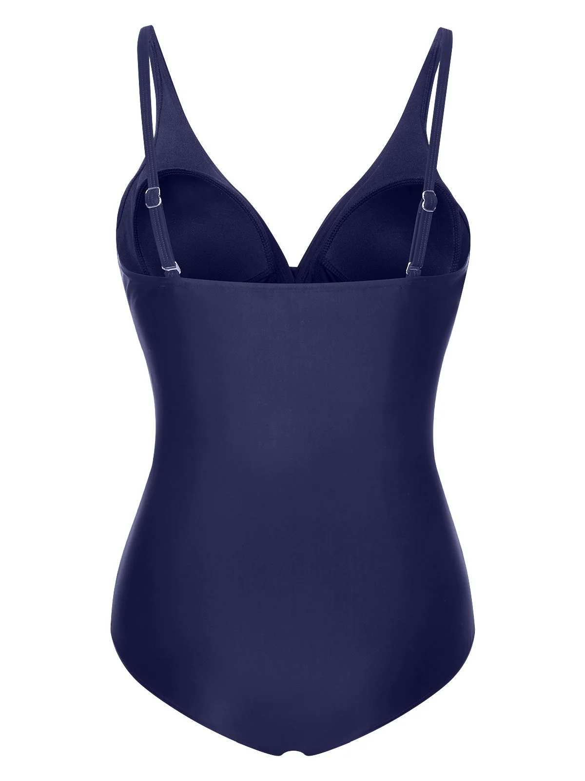1950s Classic Solid One-Piece Swimsuit - Image 4