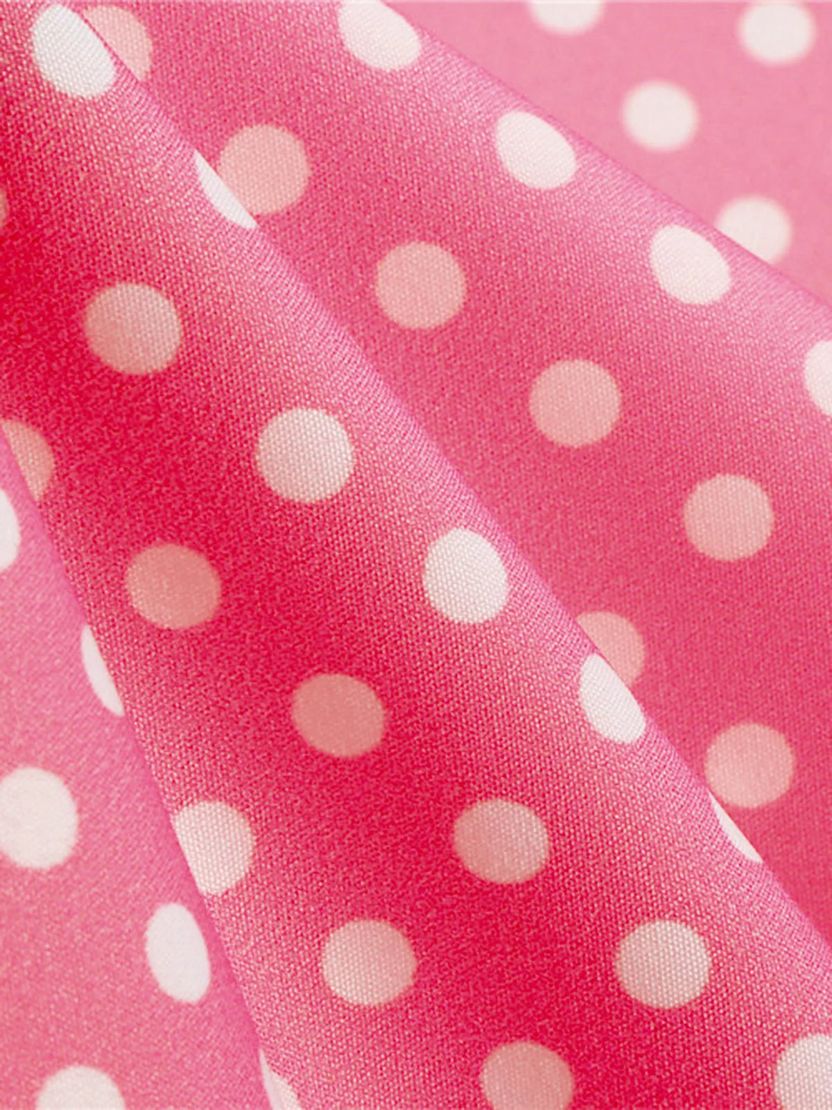 1950s Cold Shoulder Polka Dots Dress - Image 13