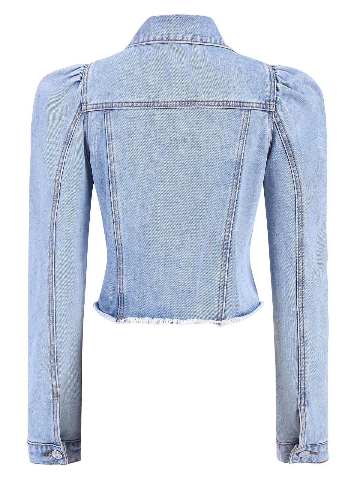1950s Denim Leg-Of-Mutton Button Coat - Image 2