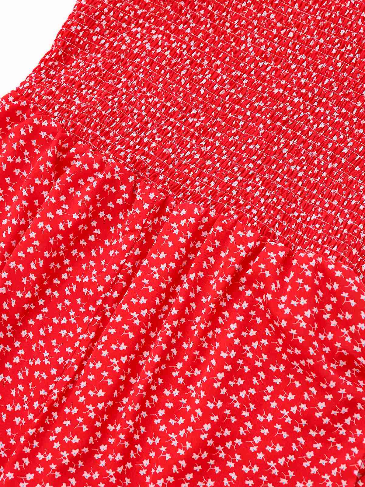 1950s Ditsy Floral Square Neck Puff Jumpsuit - Image 3