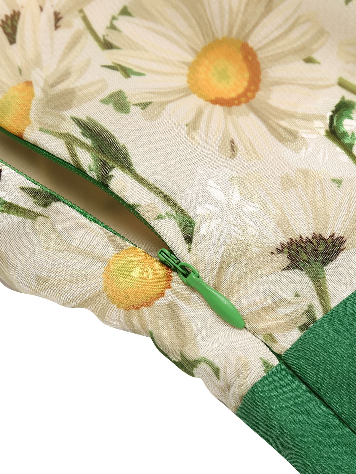 1950s Floral Halter Button Lace-up Romper - Image 11