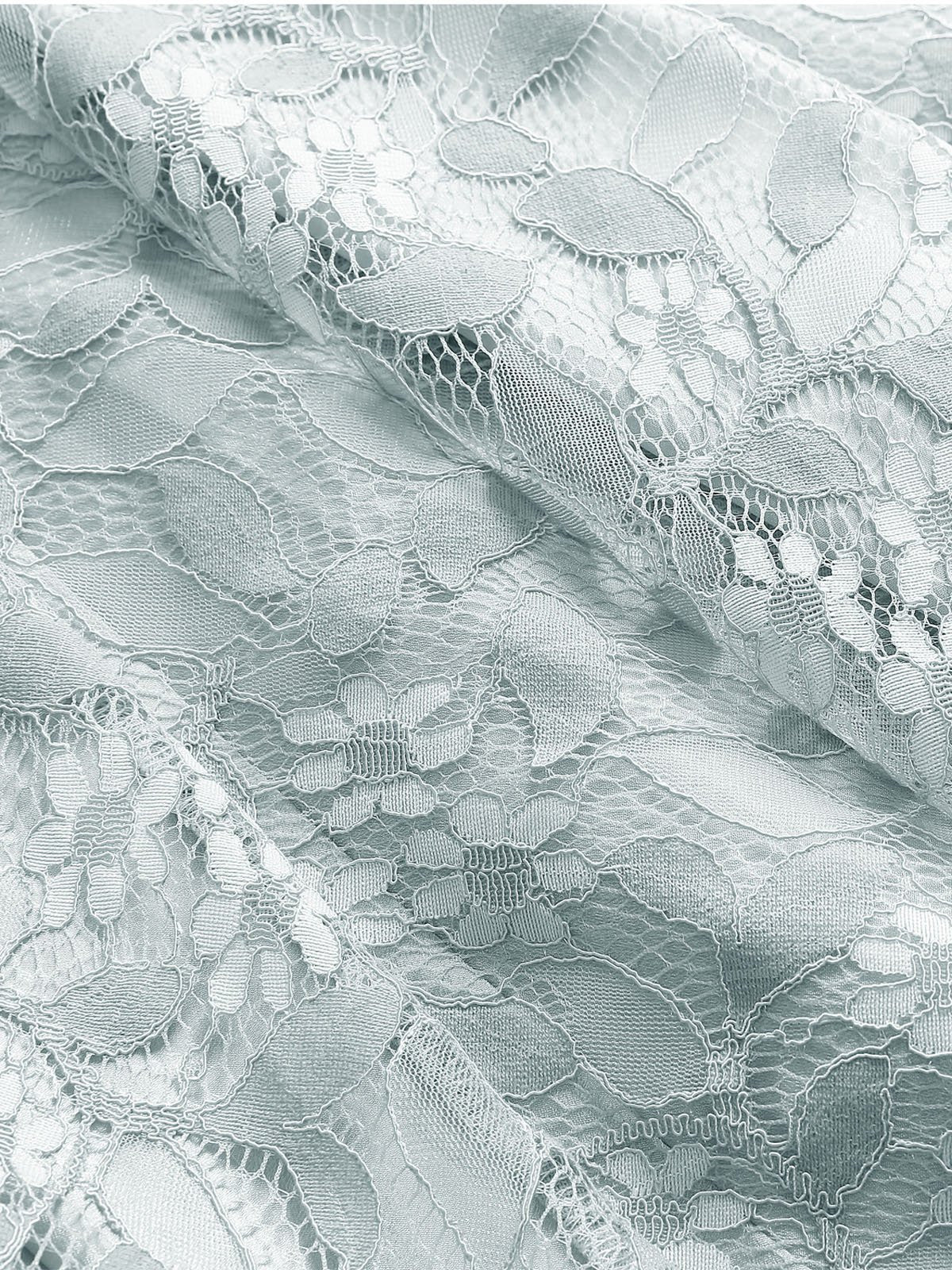 1950s Floral Lace Swing Dress - Image 5