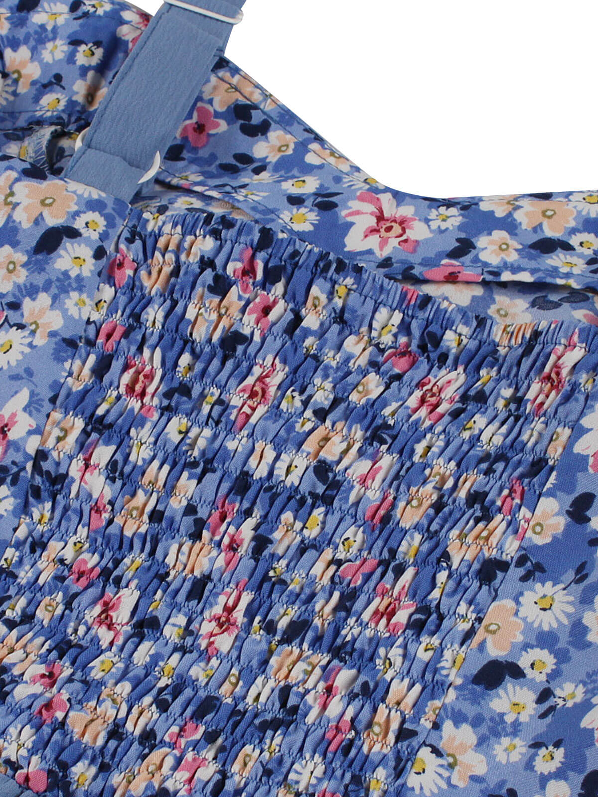 1950s Floral Patchwork Strap Swing Dress - Image 9