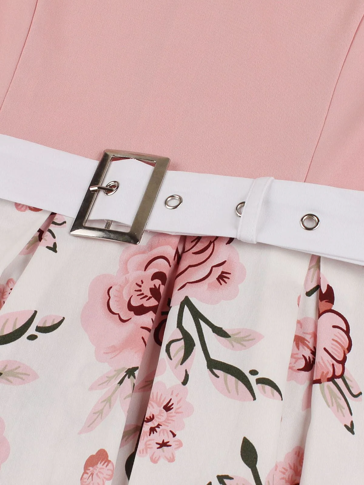 1950s Floral Patchwork Swing Dress - Image 22