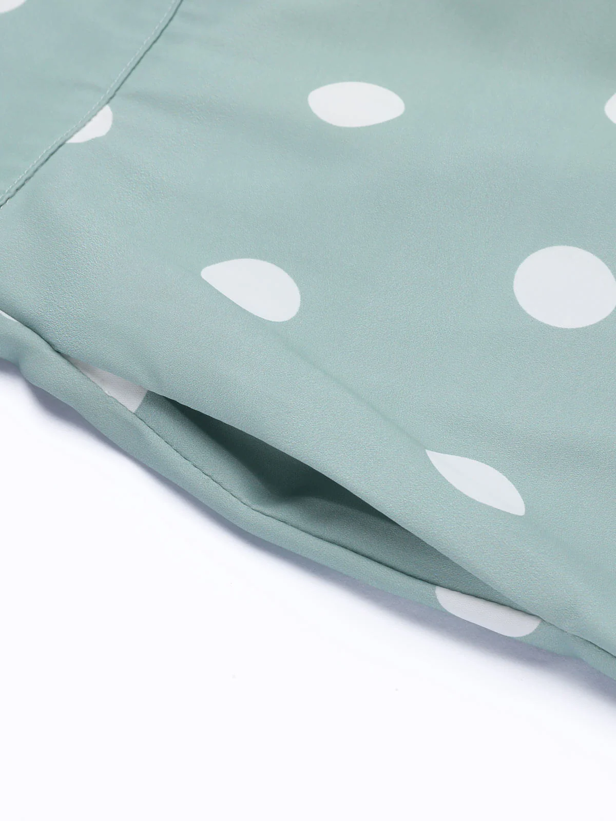 1930s Green White Splicing Polka Dot Jumpsuit - Image 8