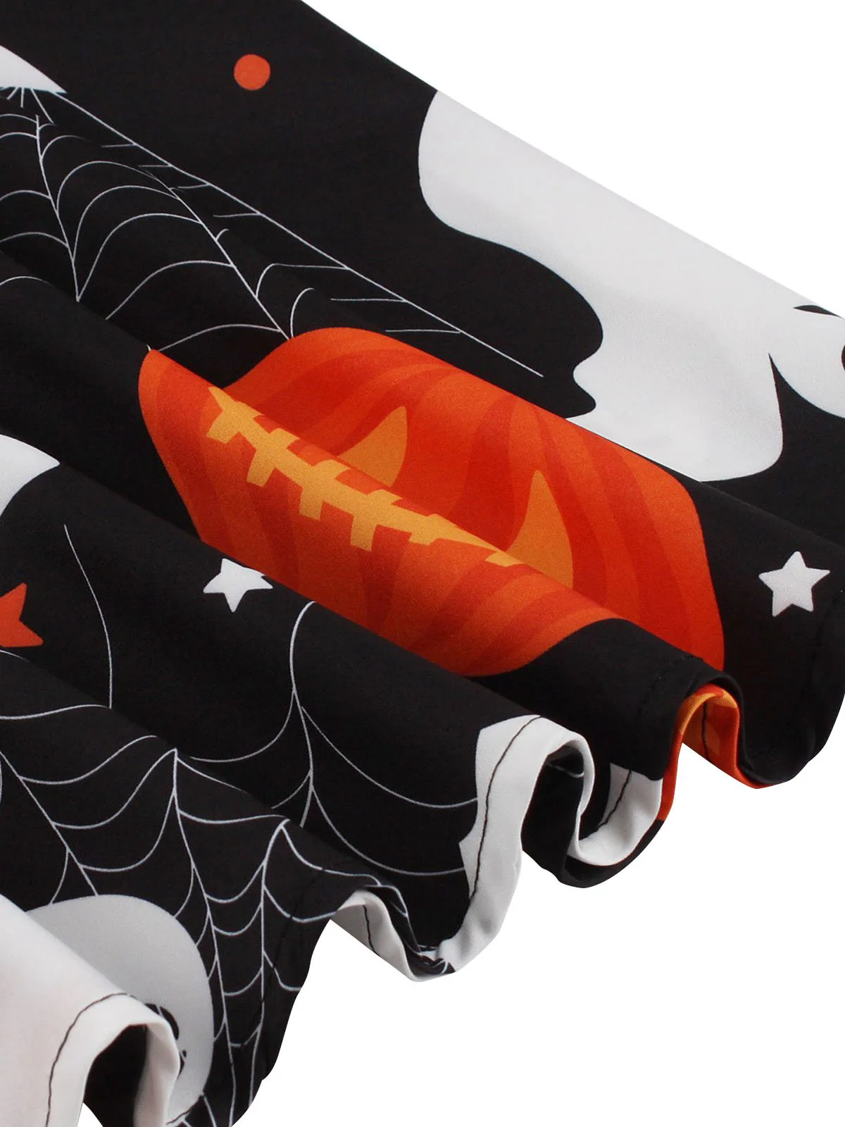 1950s Halloween Patchwork Sleeveless Dress - Image 4