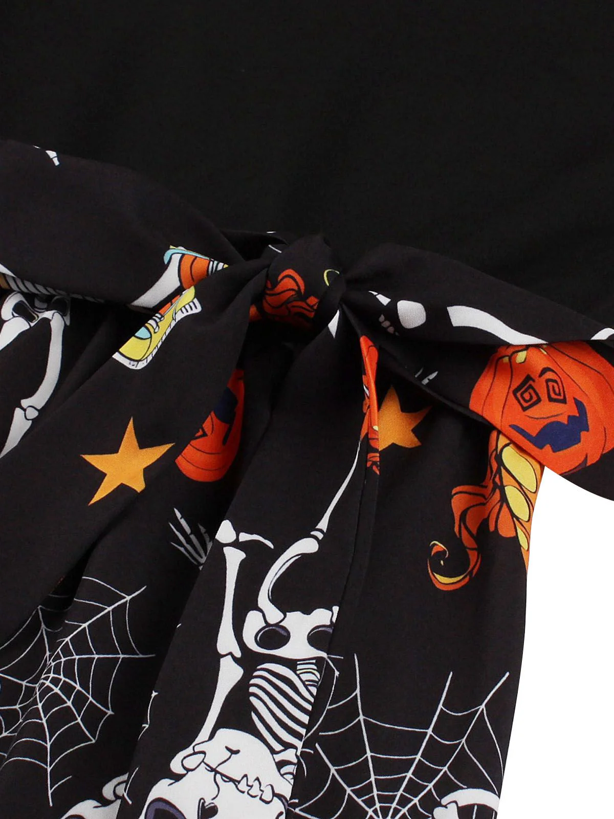 1950s Halloween Patchwork Sleeveless Dress - Image 5