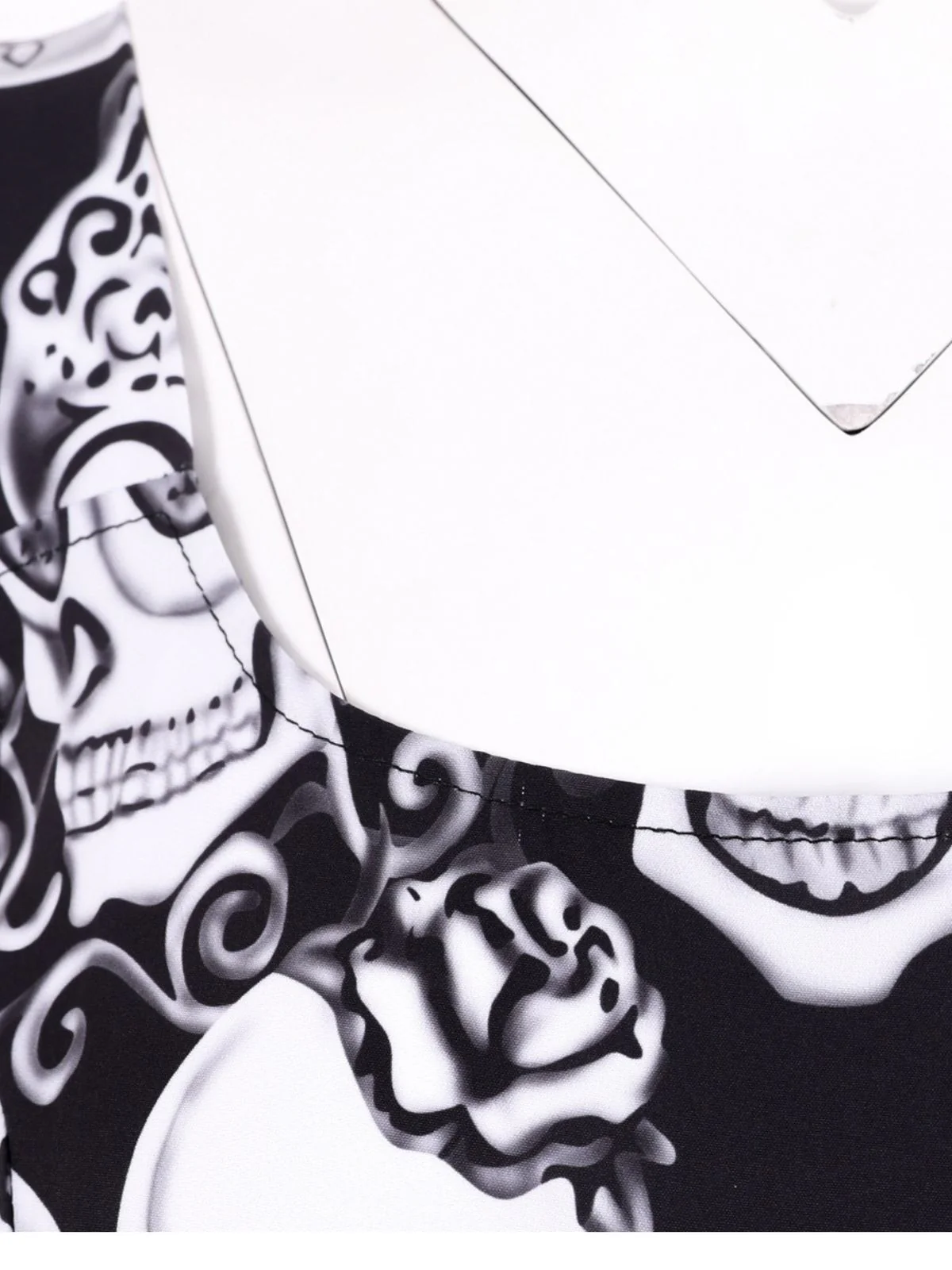 1950s Halloween Skull Sleeveless Swing Dress - Image 4