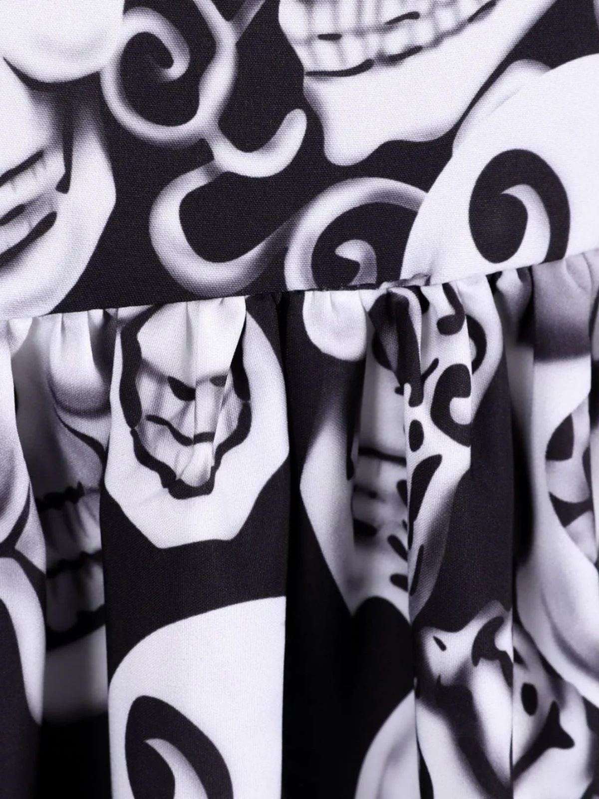 1950s Halloween Skull Sleeveless Swing Dress - Image 7