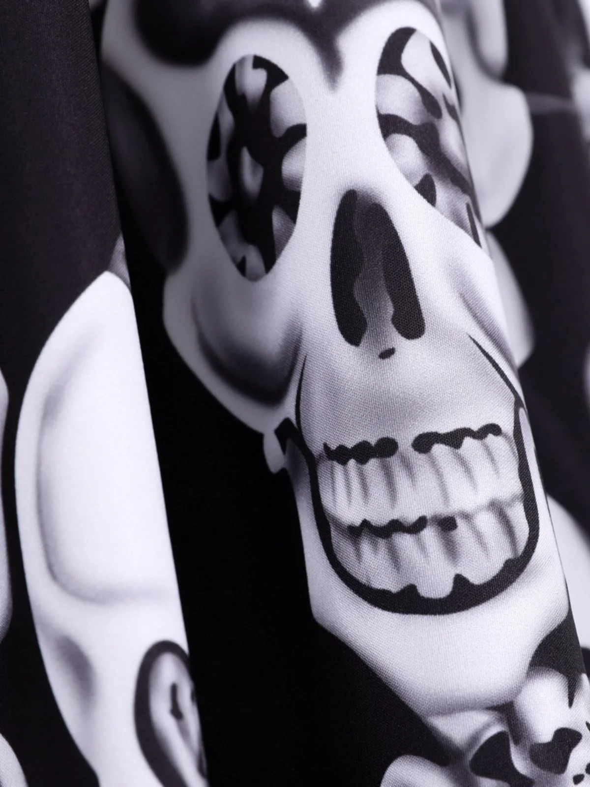 1950s Halloween Skull Sleeveless Swing Dress - Image 8