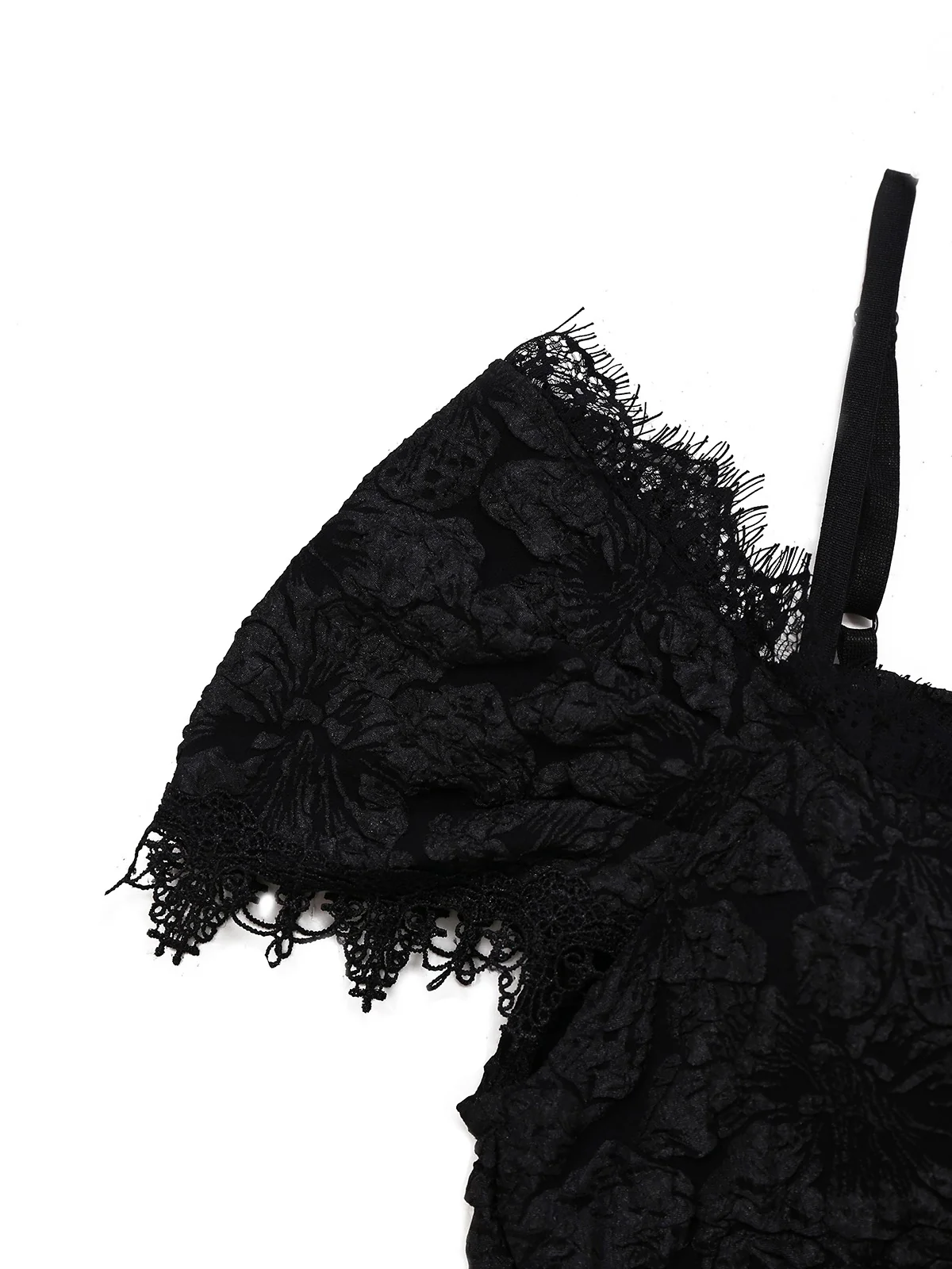 1950s Halloween Spider Web & Cross Textured Dress - Image 5