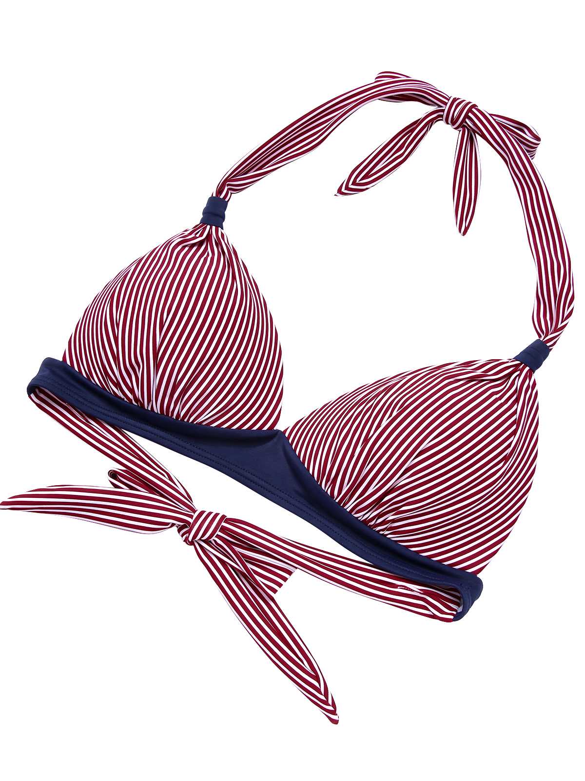 1950s Halter Contrast Polka Dots Swimsuit - Image 12