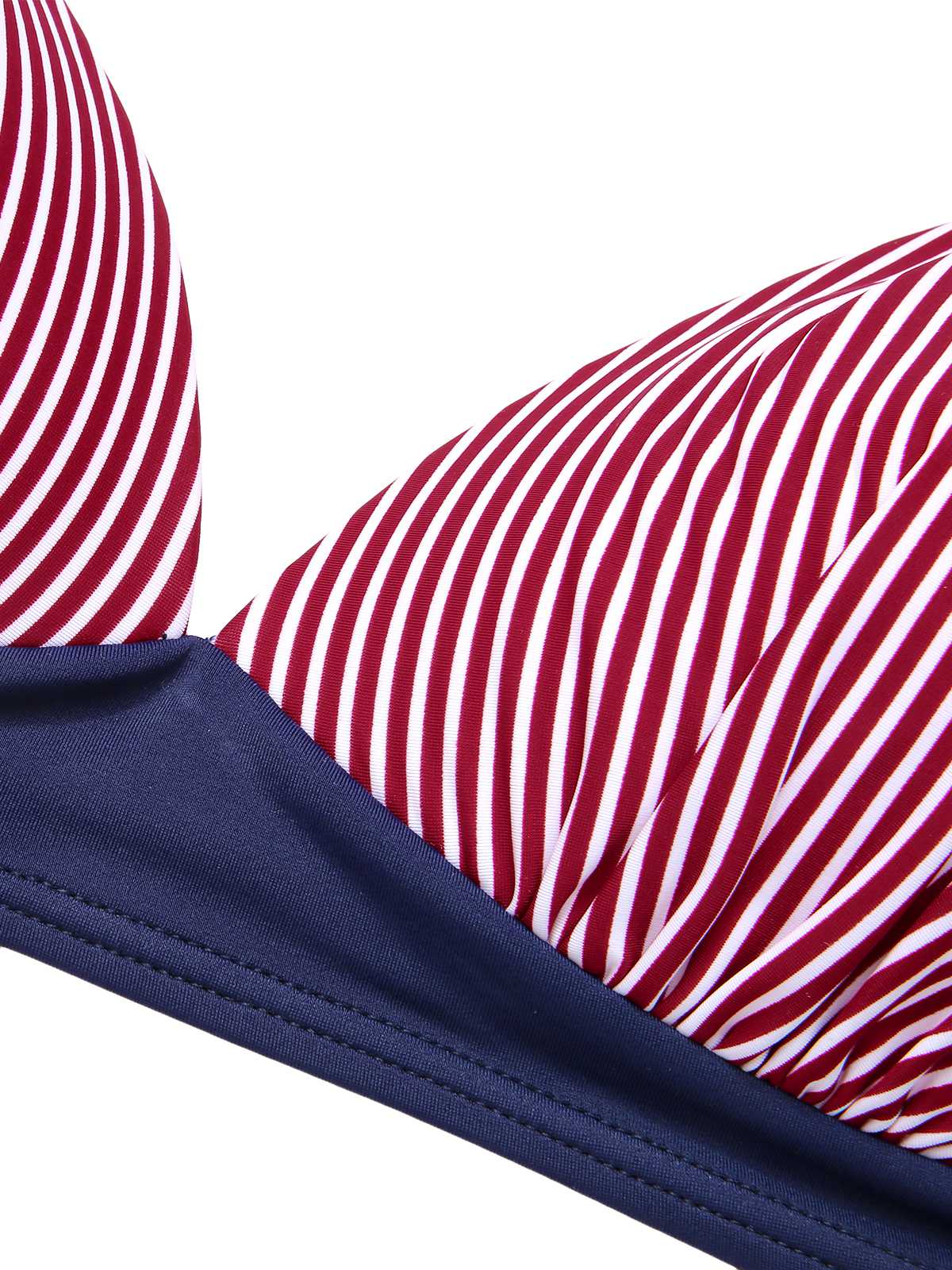 1950s Halter Contrast Polka Dots Swimsuit - Image 13