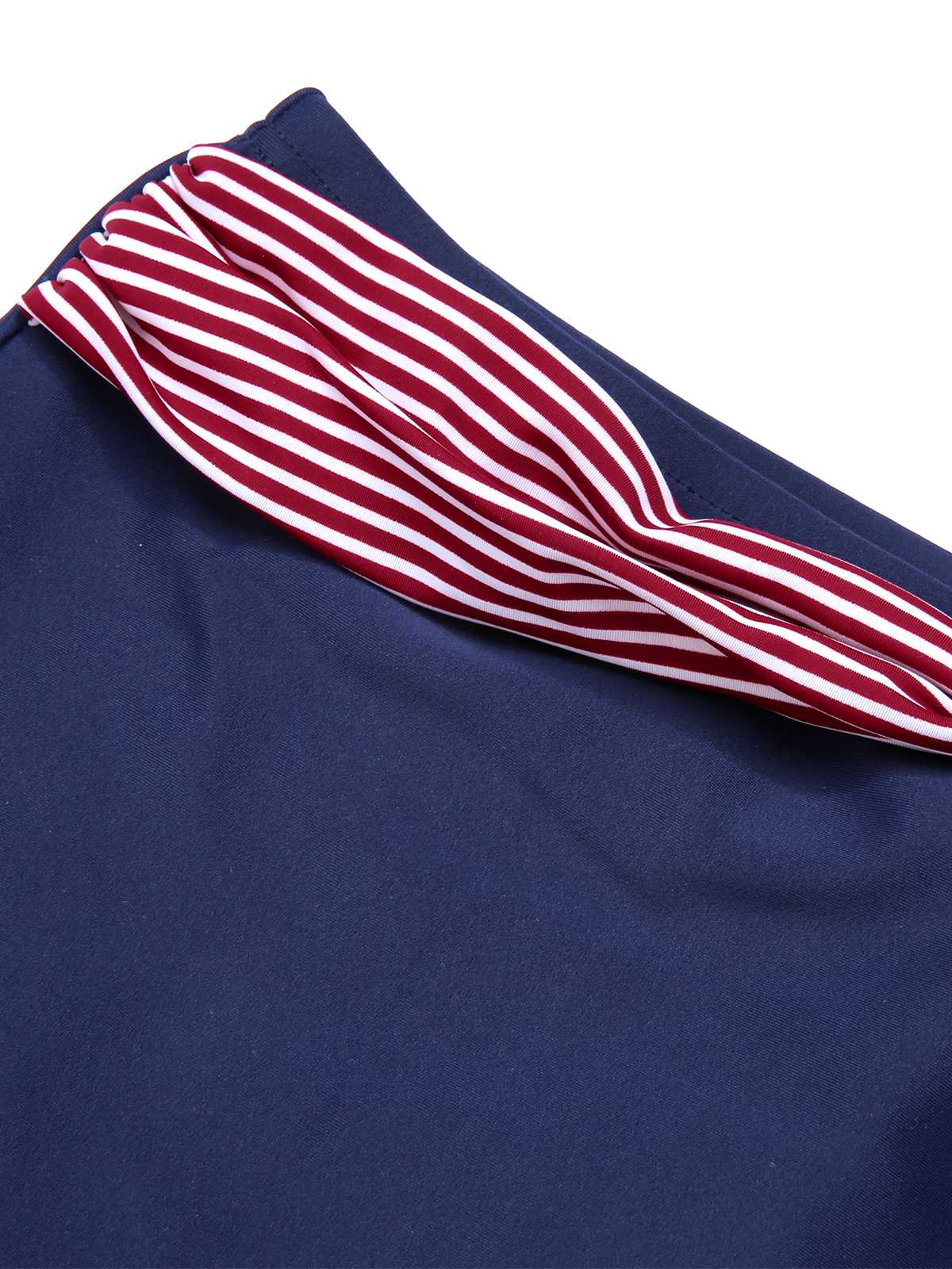 1950s Halter Contrast Polka Dots Swimsuit - Image 14