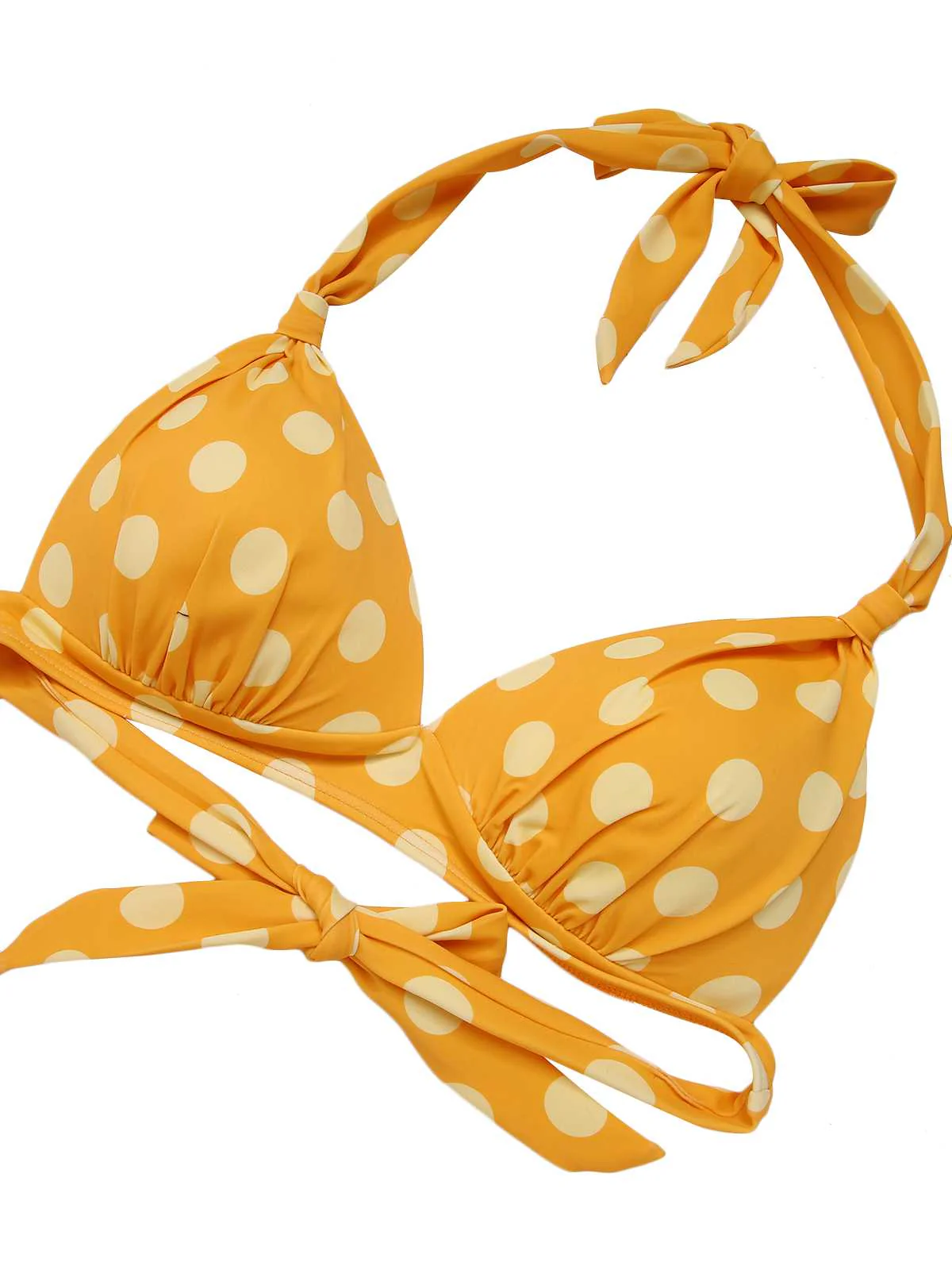 1950s Halter Contrast Polka Dots Swimsuit - Image 19