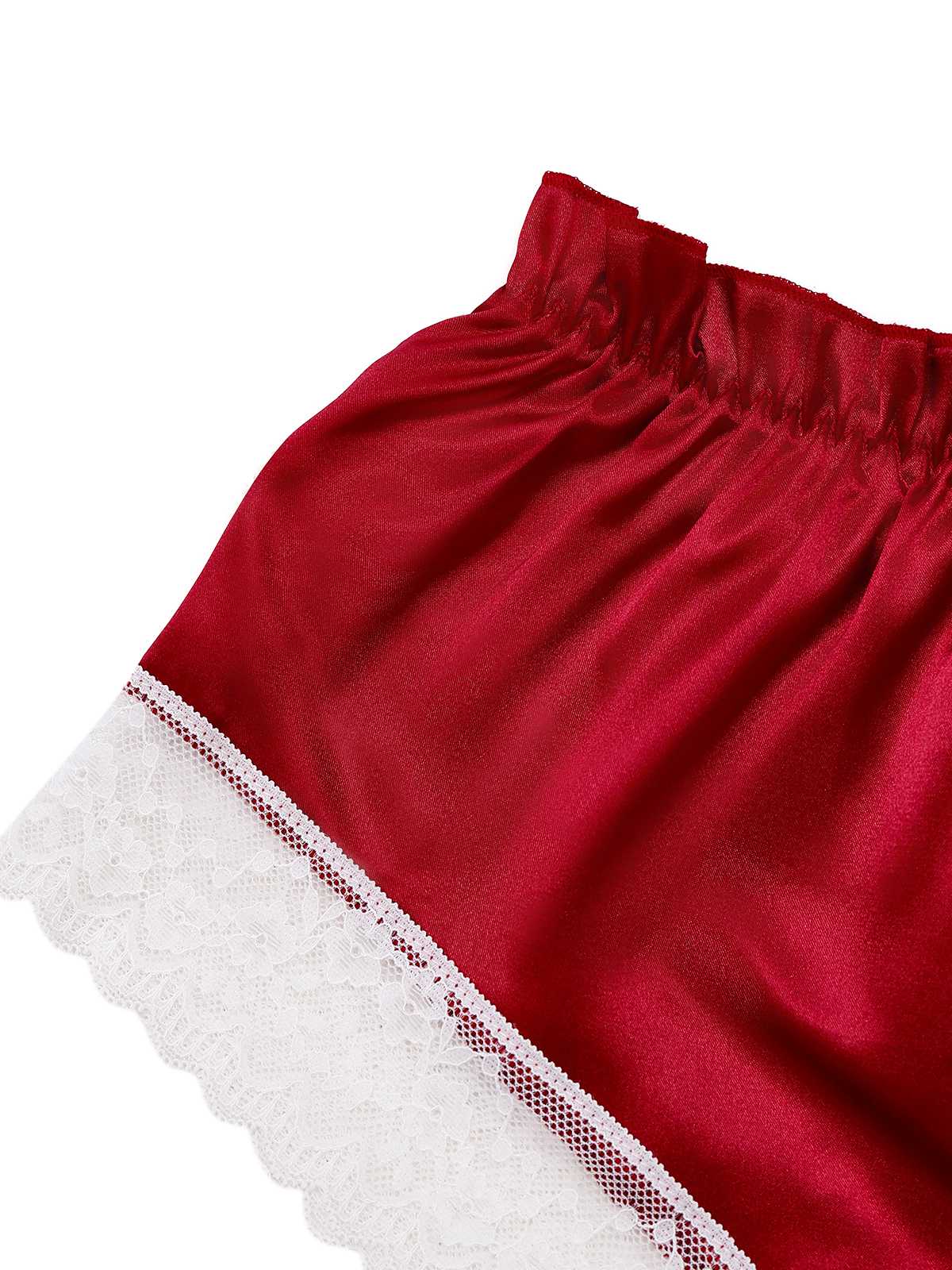 1950s Halter Lace Satin Pajama Set - Image 5