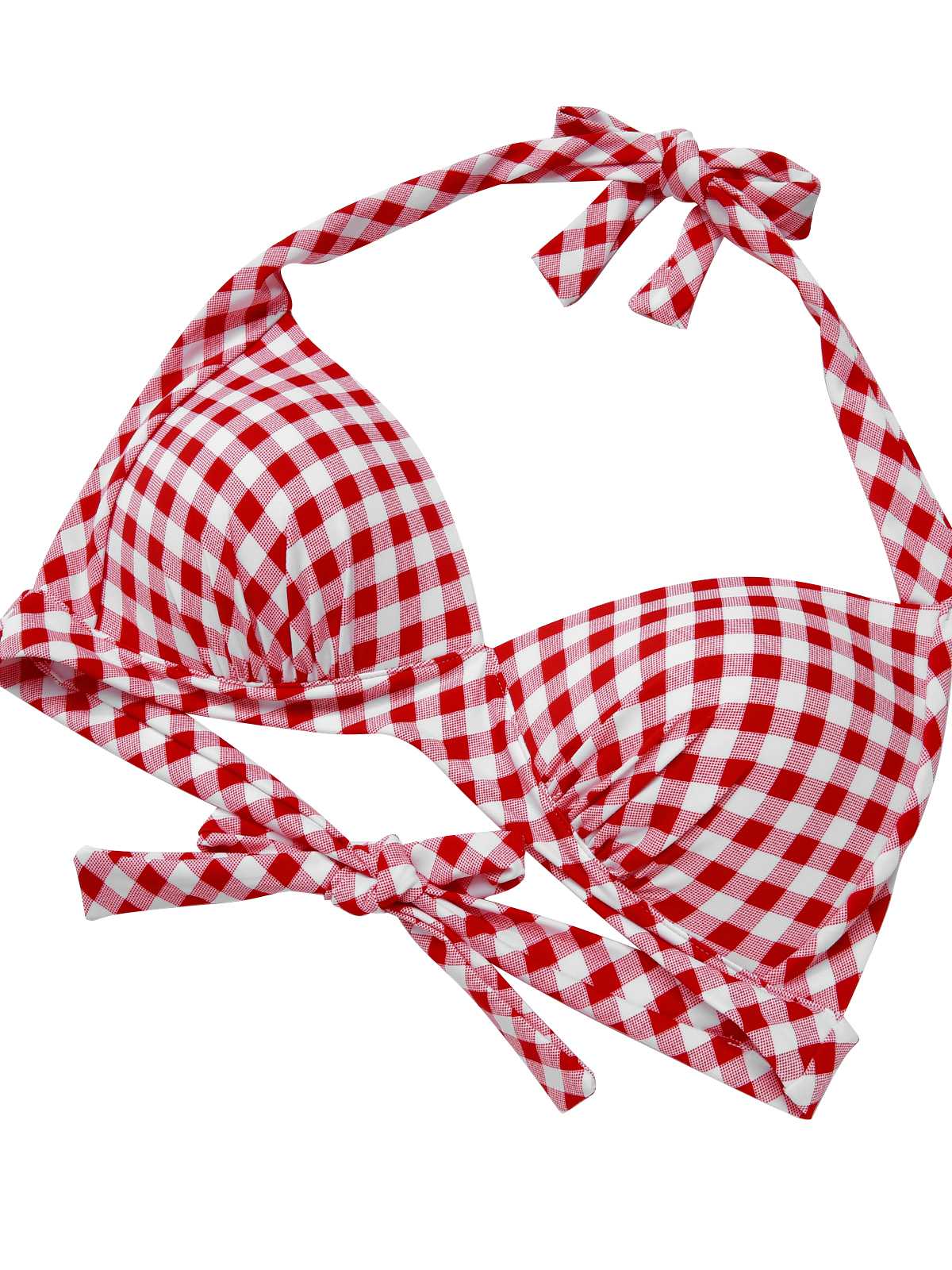 1950s Halter Plaids Lace-Up Swimsuit - Image 17