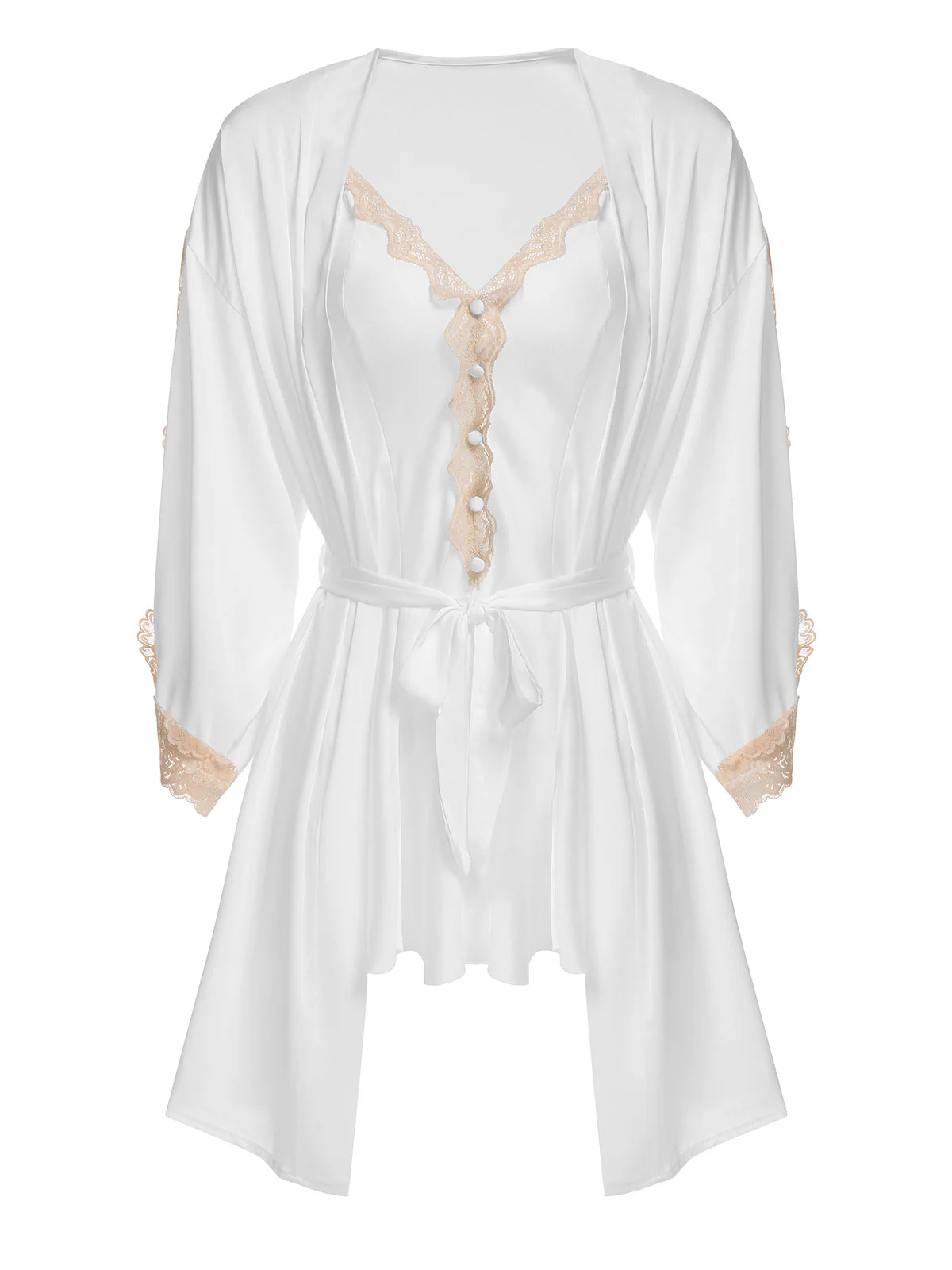 1950s Lace Spaghetti Strap Sleepwear - Image 5