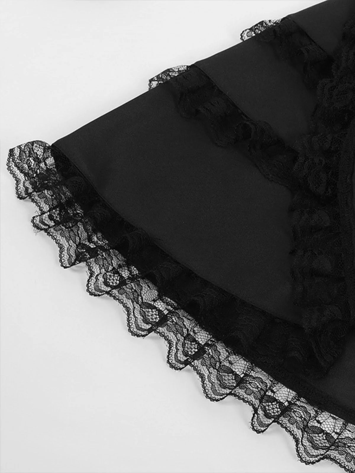 1950s Lapel Double Breasted Layered Skirted Jacket - Image 8