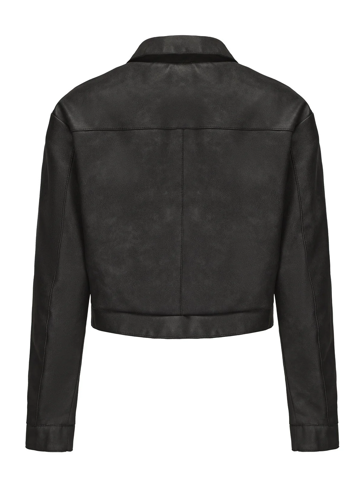 1950s Lapel Leather Long Sleeve Jacket - Image 2