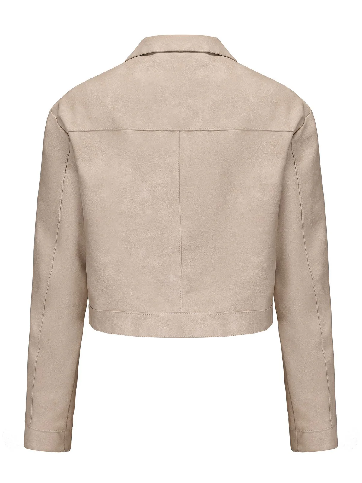 1950s Lapel Leather Long Sleeve Jacket - Image 6