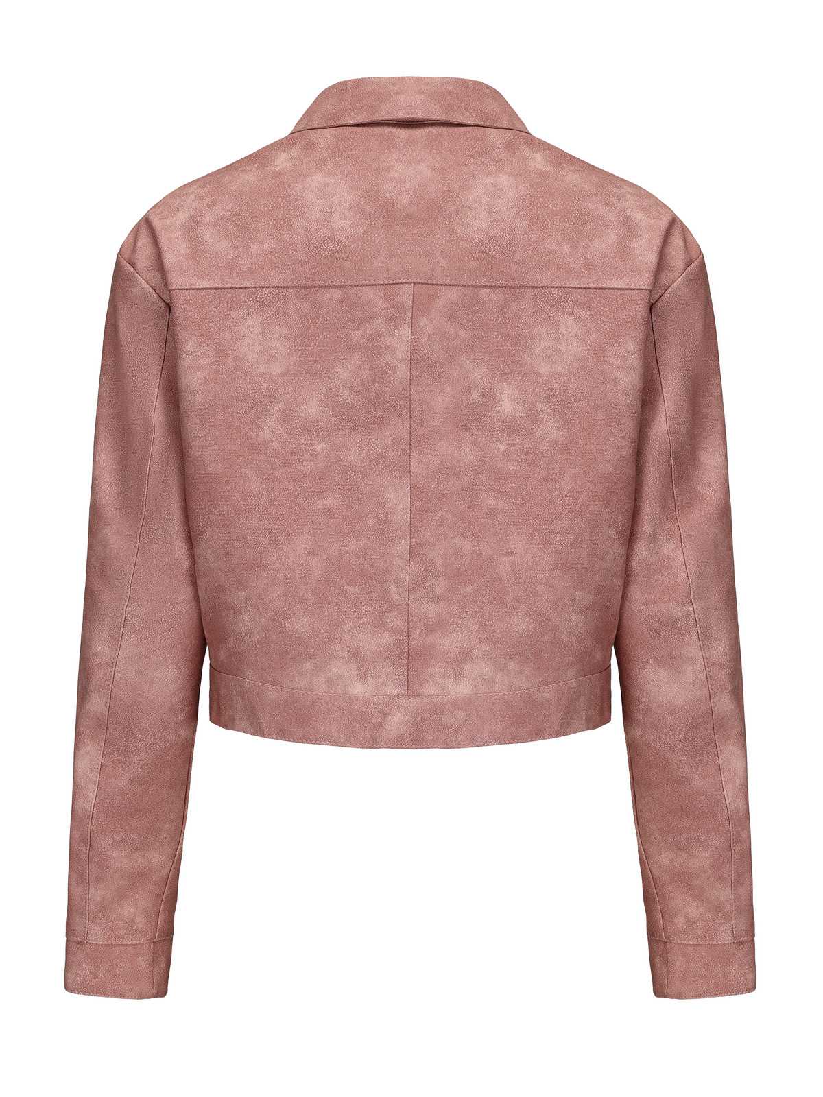 1950s Lapel Leather Long Sleeve Jacket - Image 9