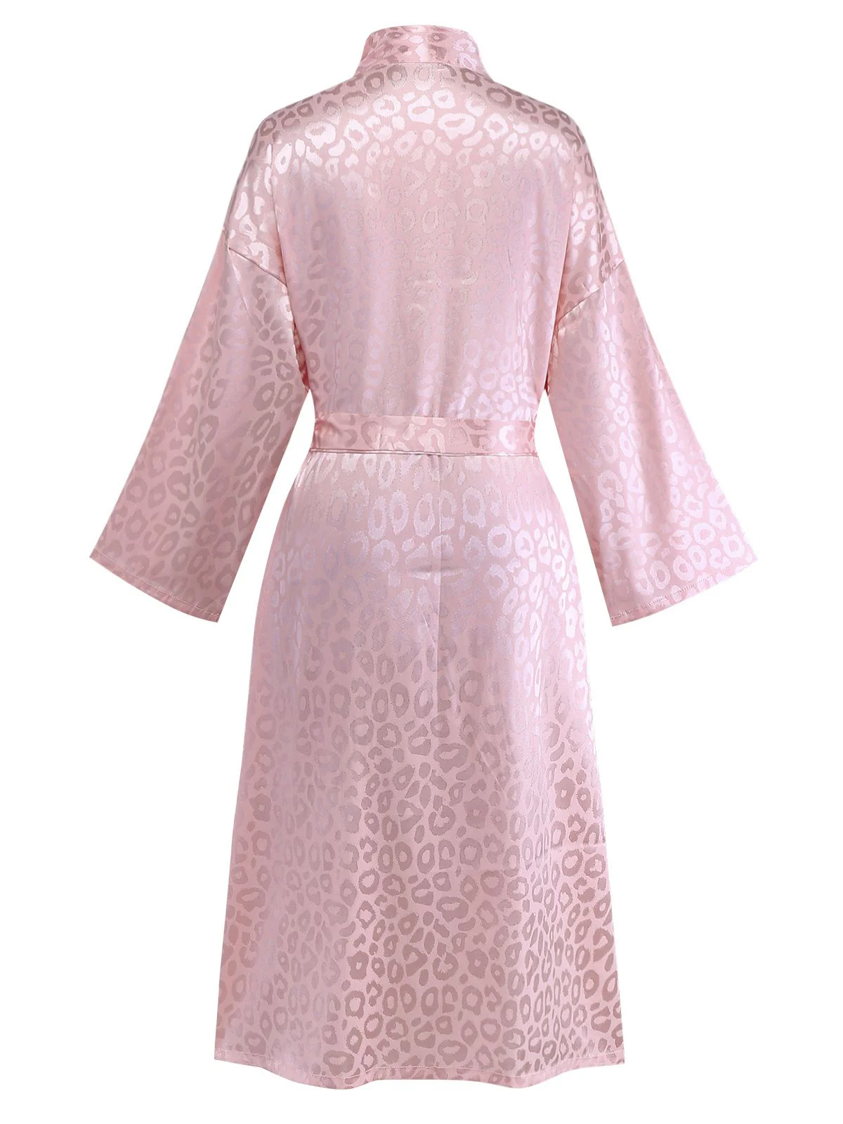 1950s Leopard Print Lace-Up Robe - Image 3