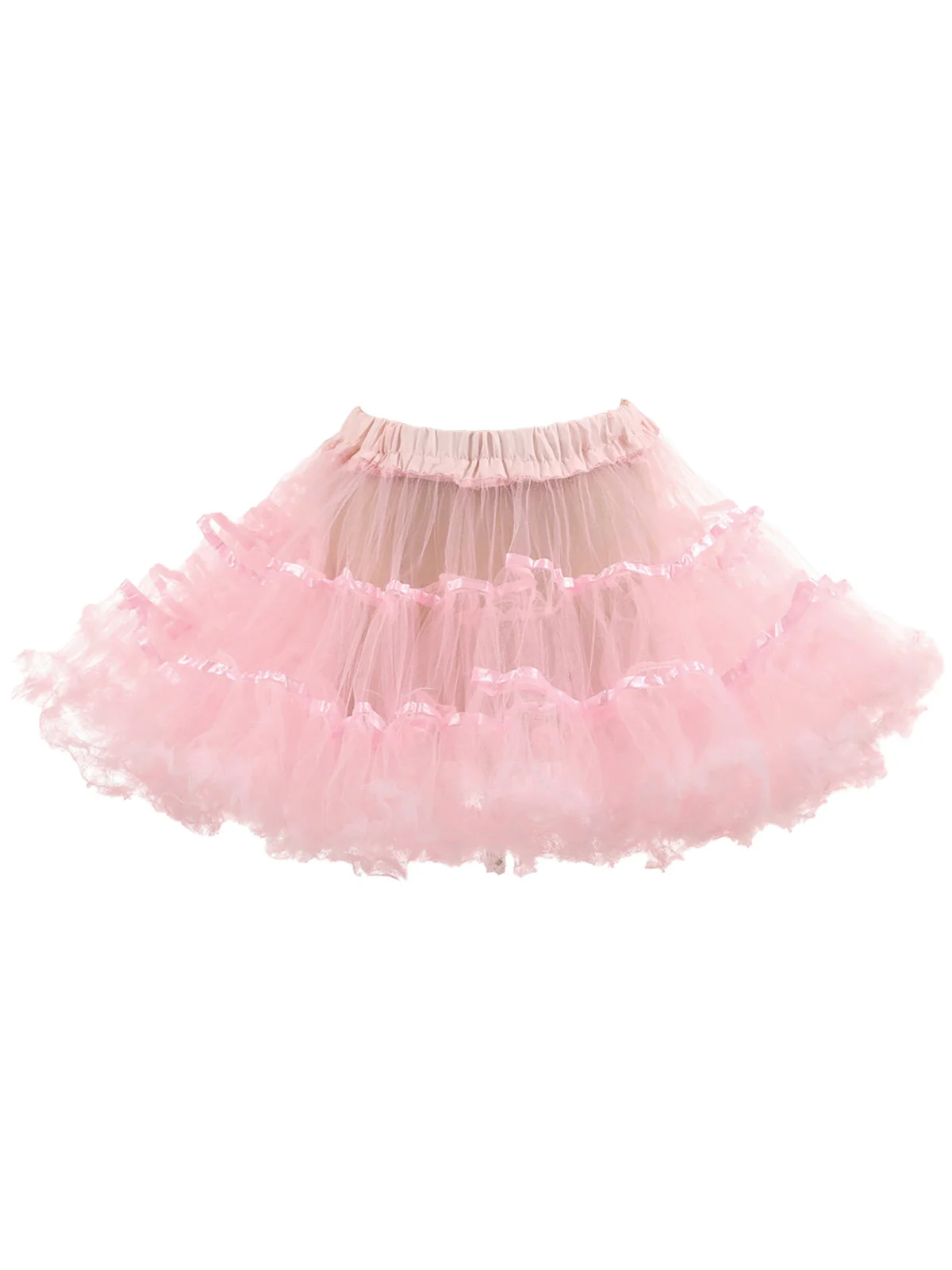 1950s Mesh Color Binding Underskirt Petticoat - Image 4