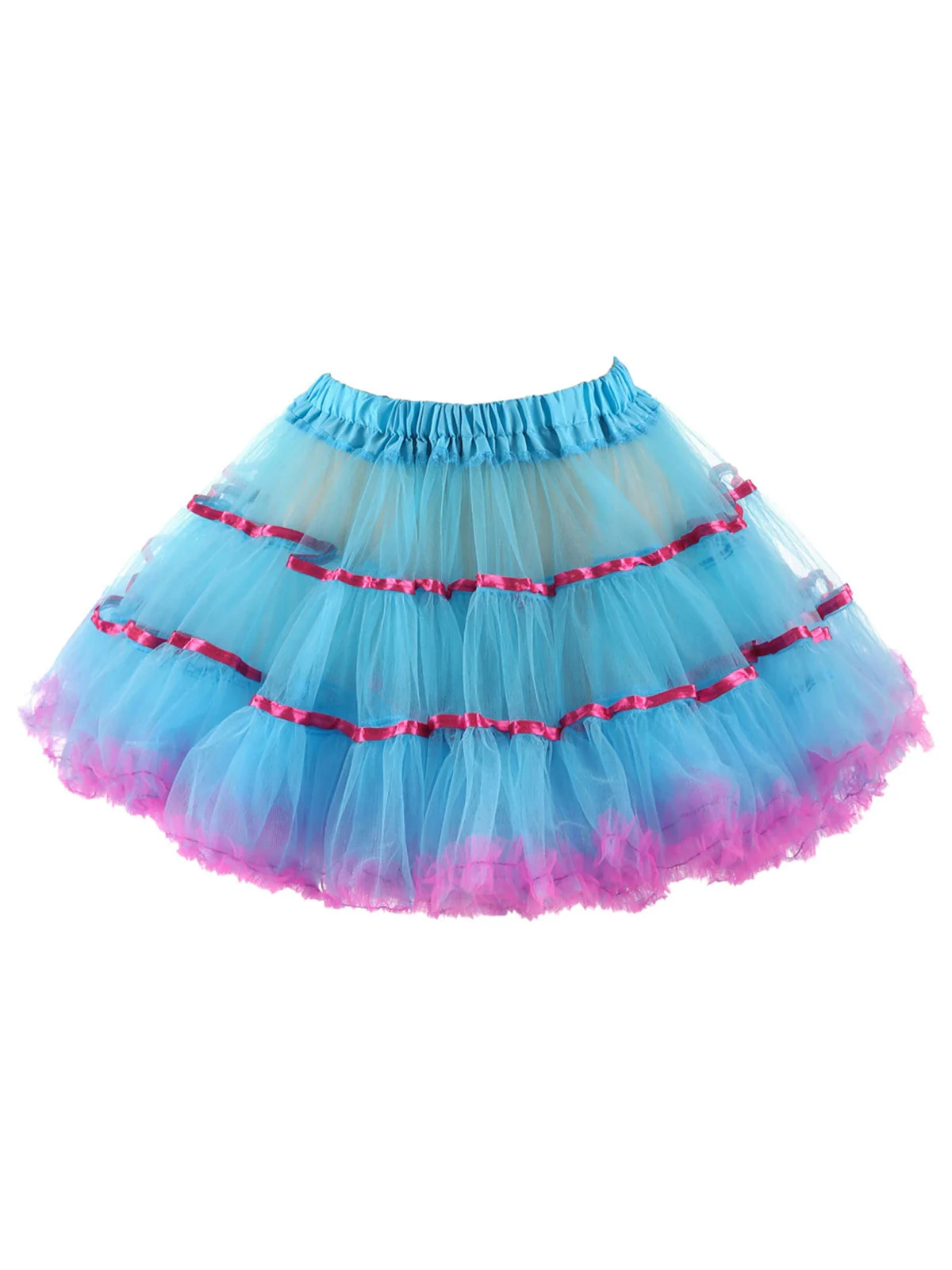1950s Mesh Color Binding Underskirt Petticoat - Image 5