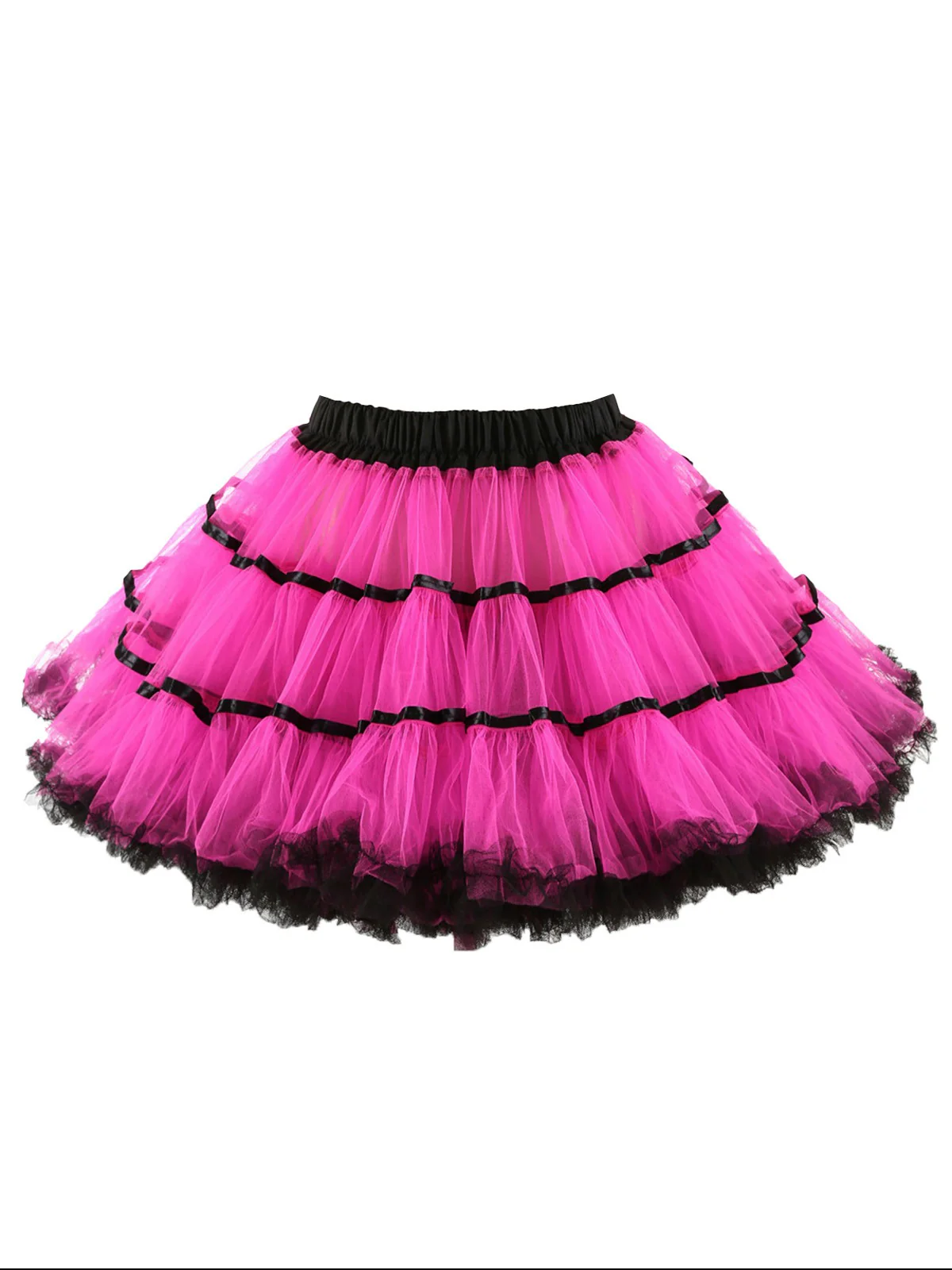 1950s Mesh Color Binding Underskirt Petticoat - Image 6