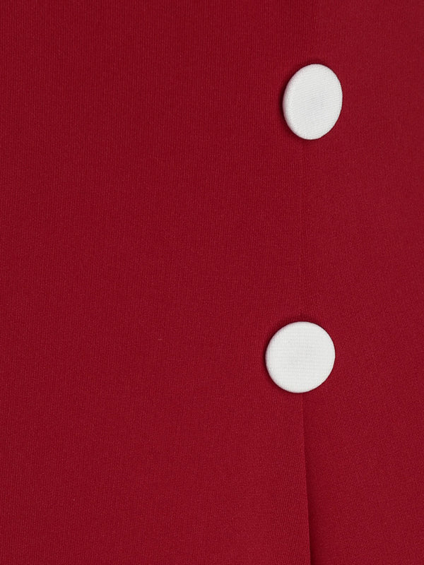 1950s Off Shoulder Button Embellished Dress - Image 8
