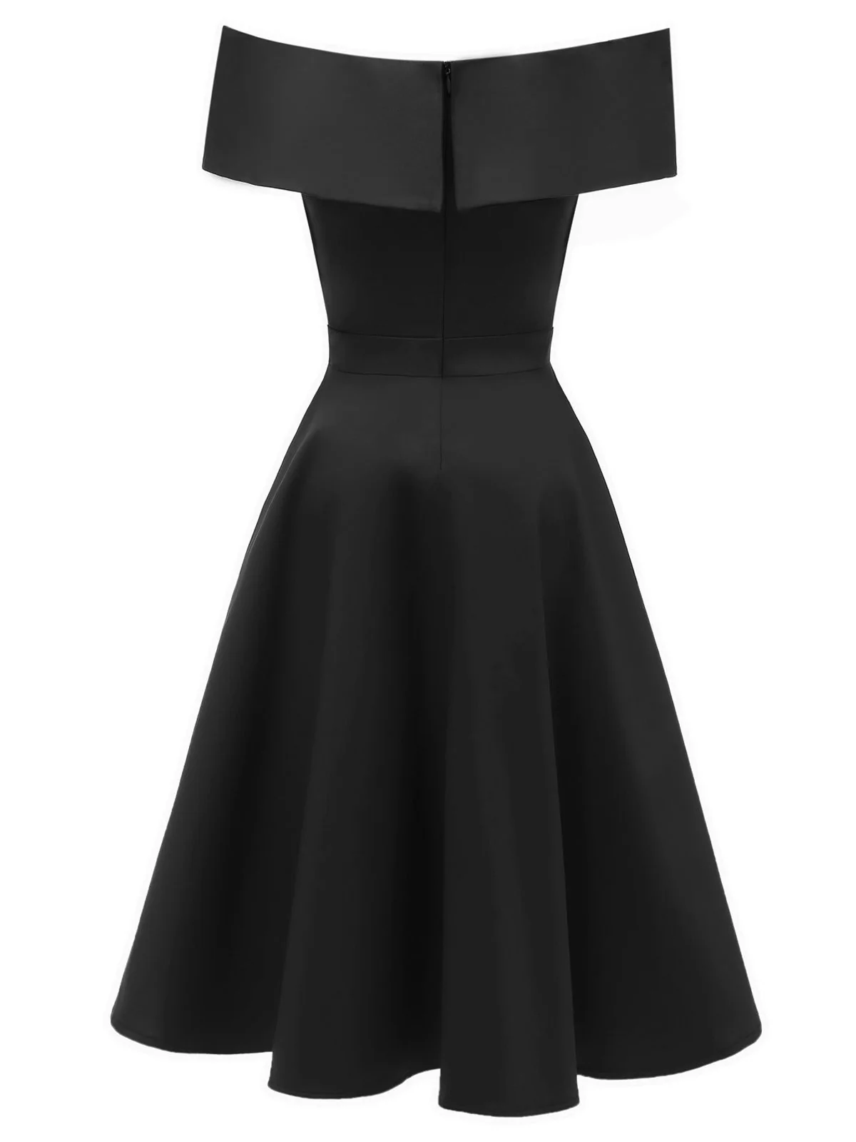1950s Off Shoulder Swing Dress - Image 11