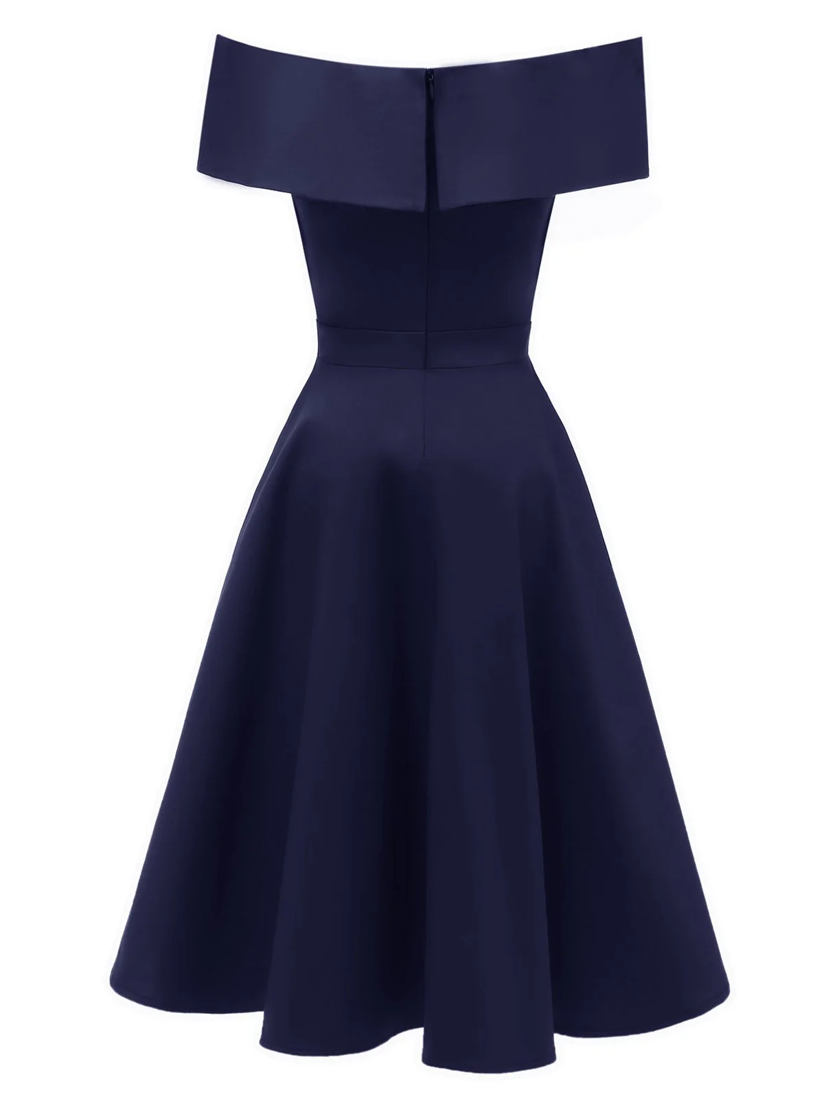 1950s Off Shoulder Swing Dress - Image 7