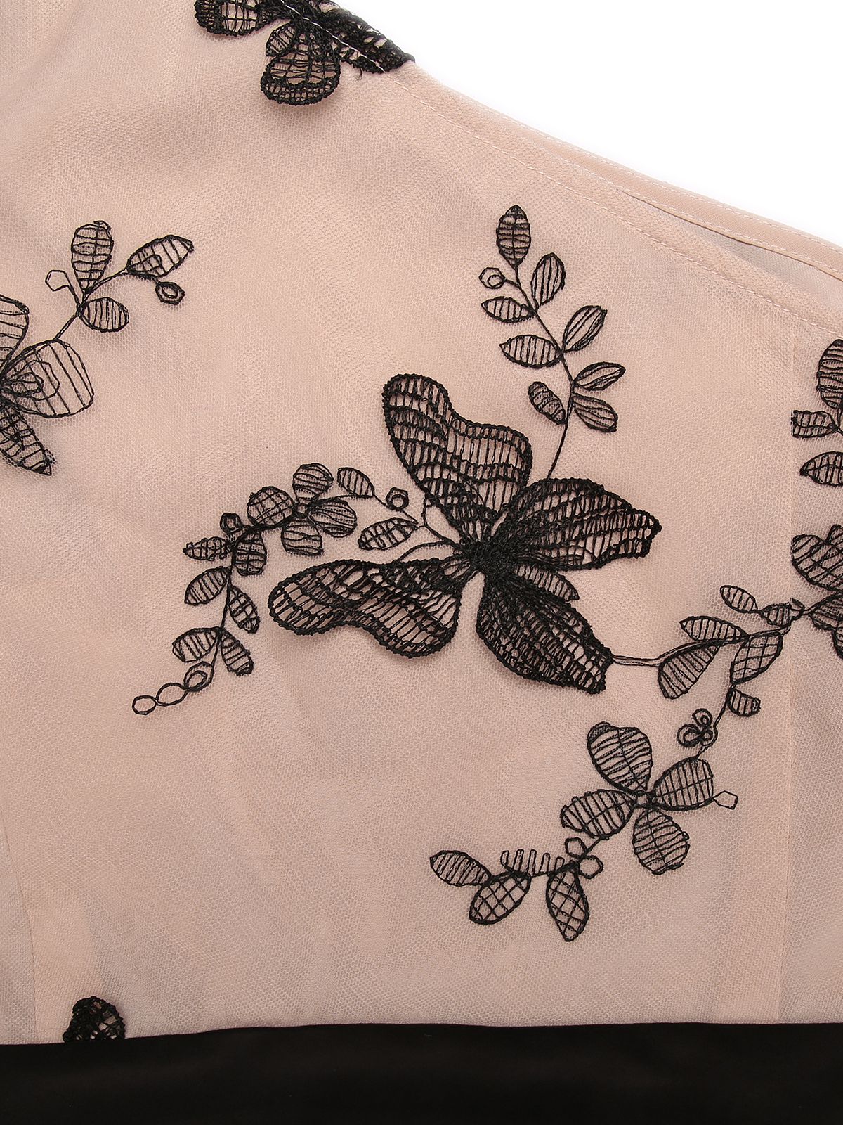 1950s One-shoulder Lace Butterfly Jumpsuit - Image 7
