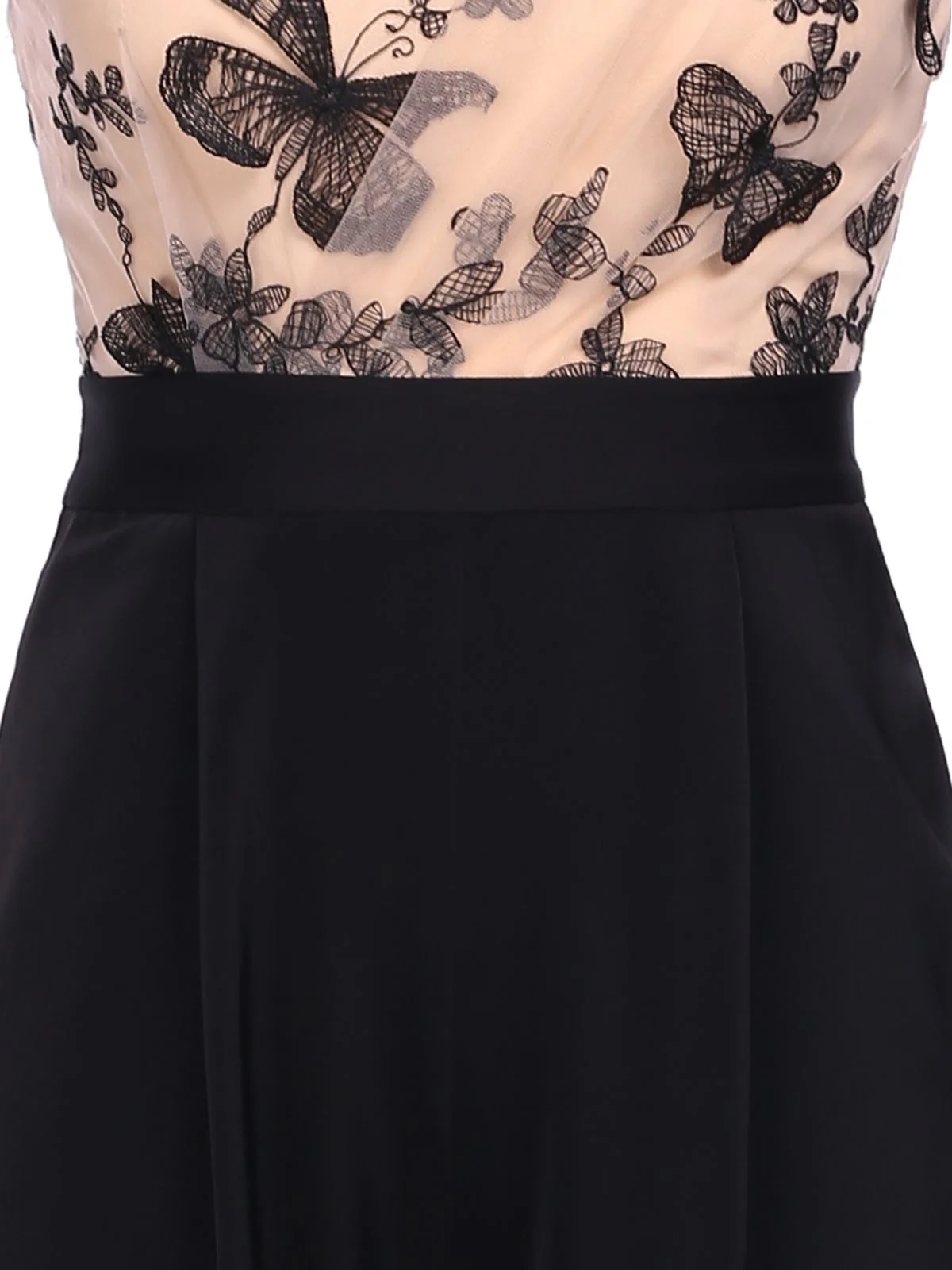 1950s One-shoulder Lace Butterfly Jumpsuit - Image 9